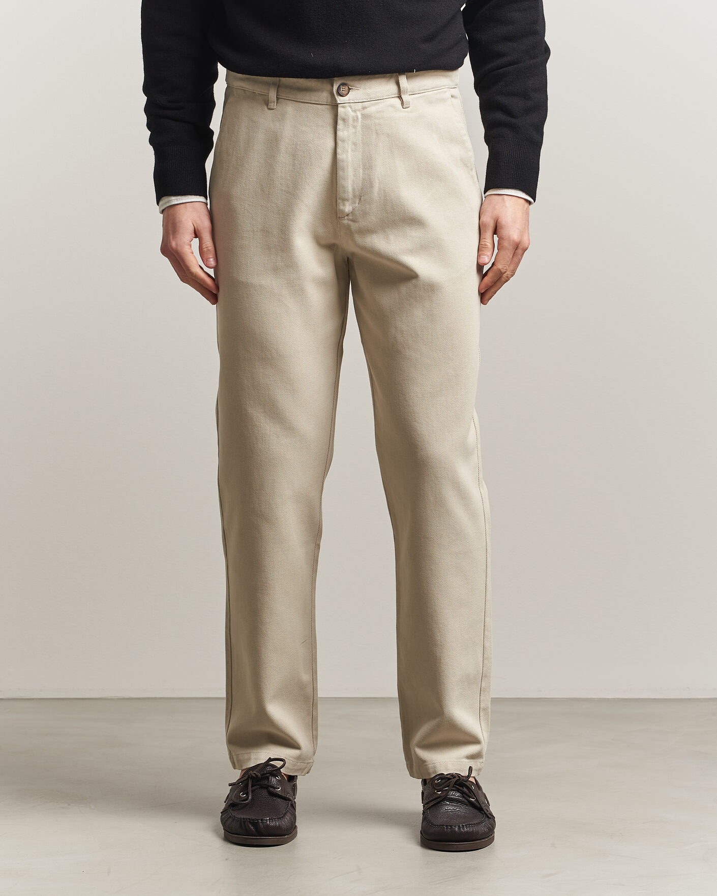 Herr | Byxor | A Day's March | Miller Cotton Lyocell Trousers Light Khaki
