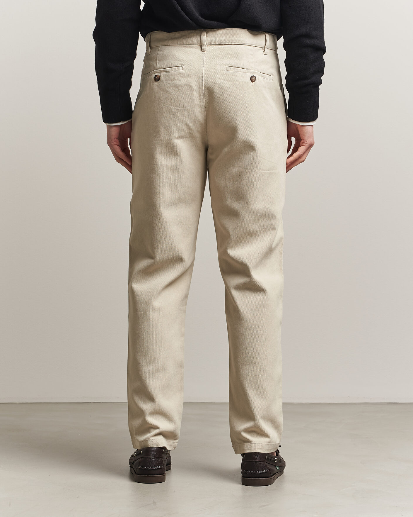 Herr | Byxor | A Day's March | Miller Cotton Lyocell Trousers Light Khaki