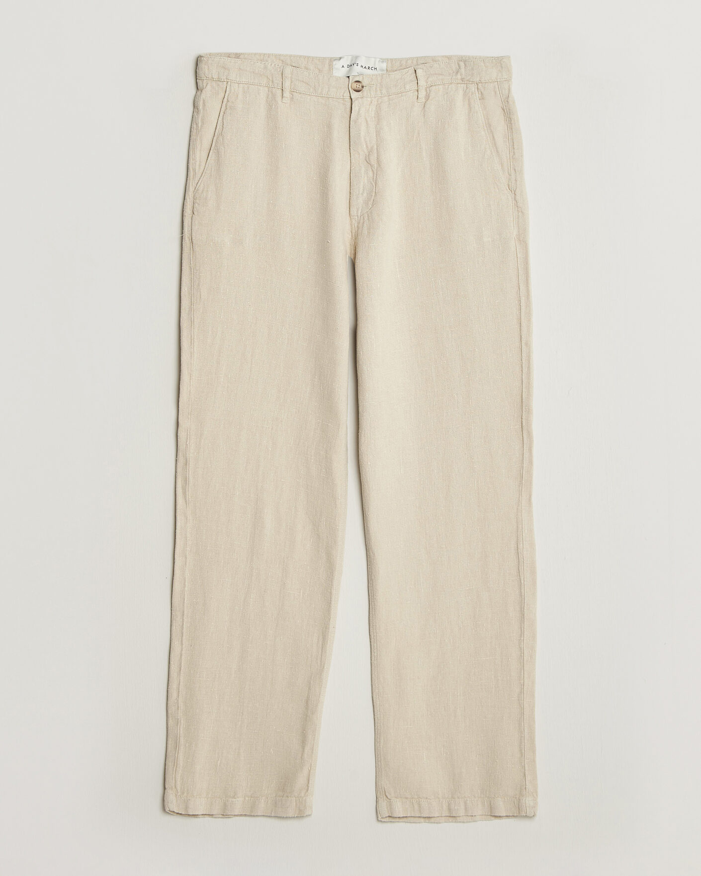 Herr | Byxor | A Day's March | Redwood Linen Trousers Oyster