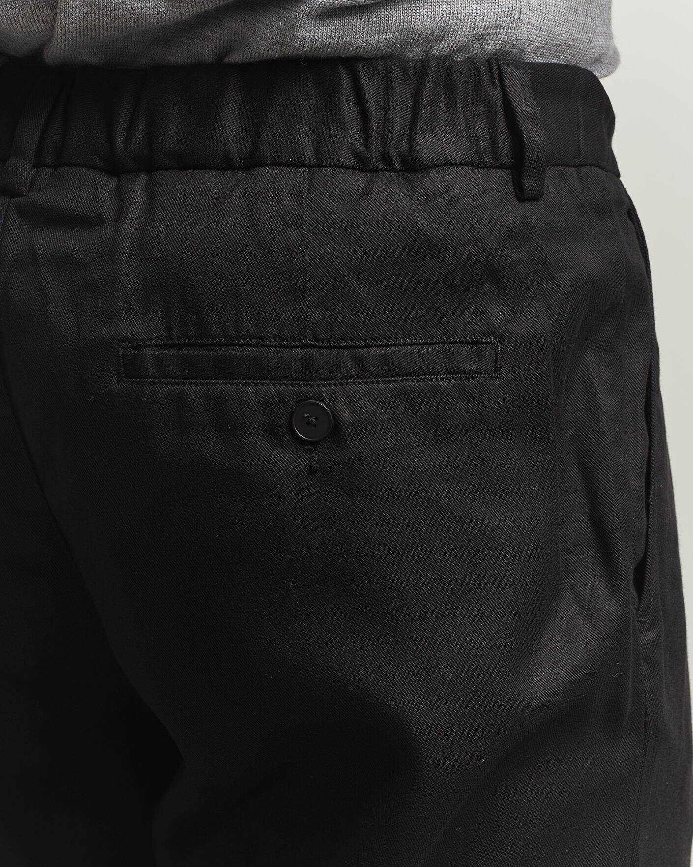 Herr | Byxor | A Day's March | Smart Lyocell Trousers Black