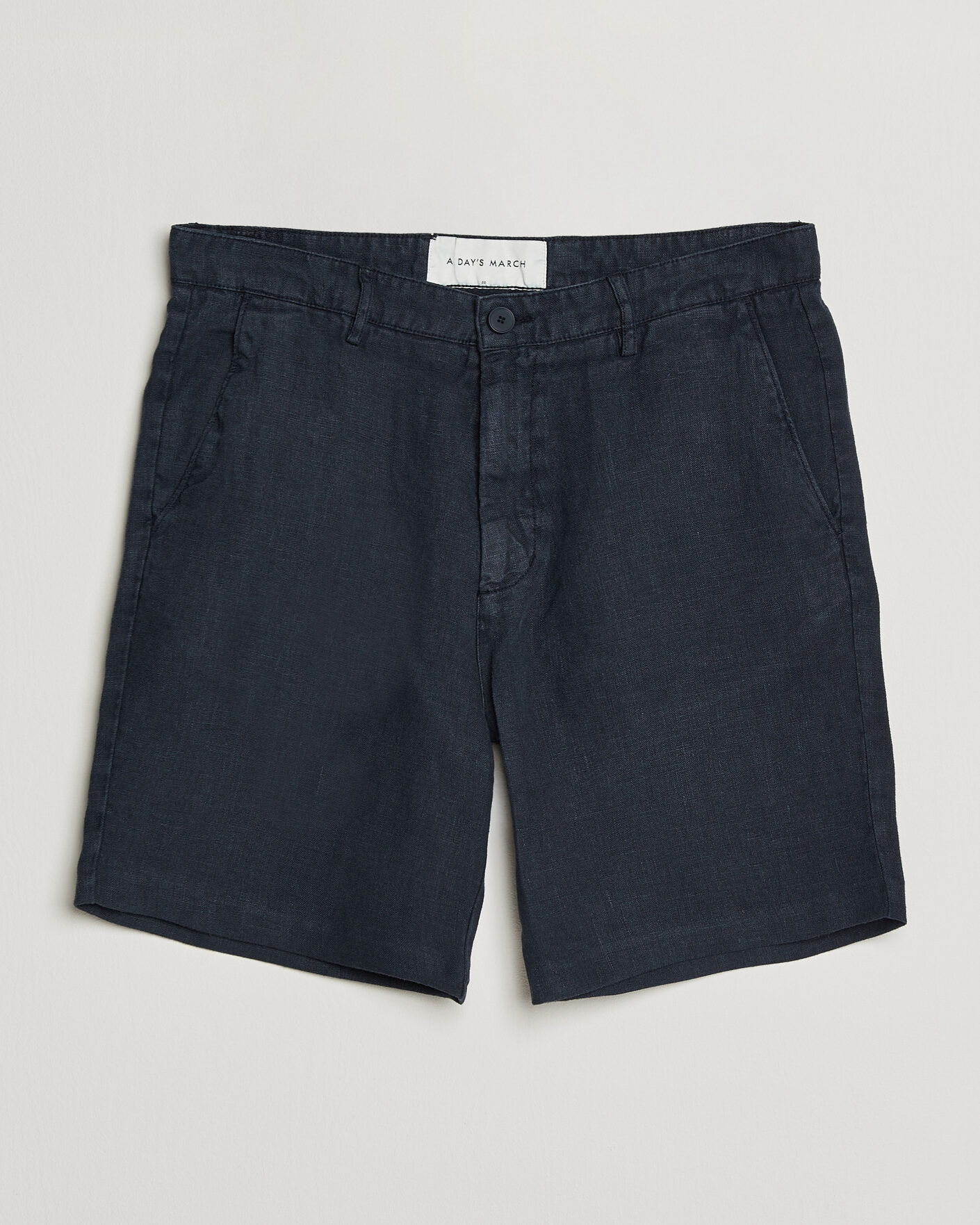 Herr | Shorts | A Day's March | Luny Linen Shorts Navy