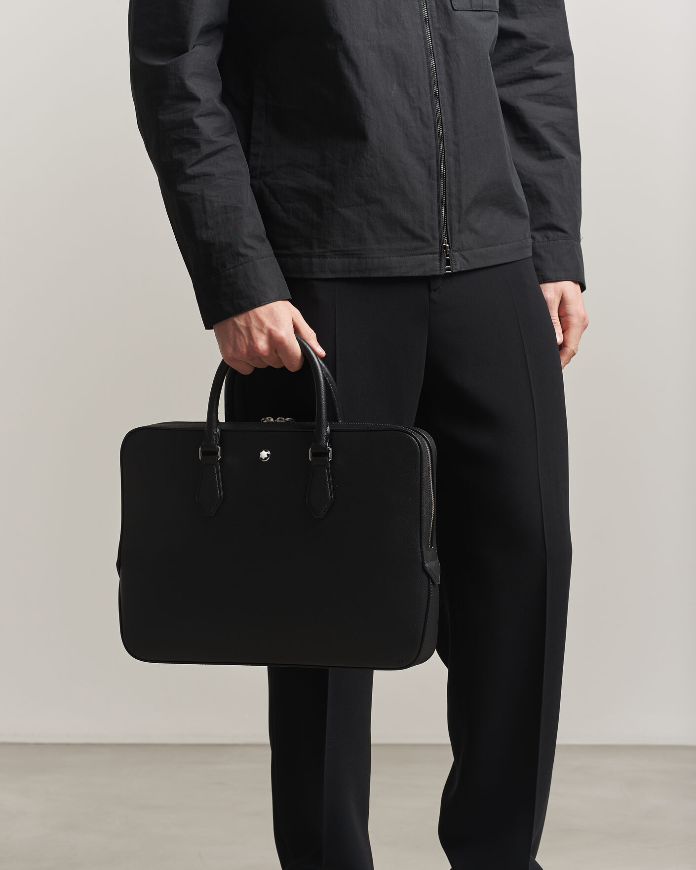 Herr | Väskor | Montblanc | Thin Sartorial Leather Briefcase Black