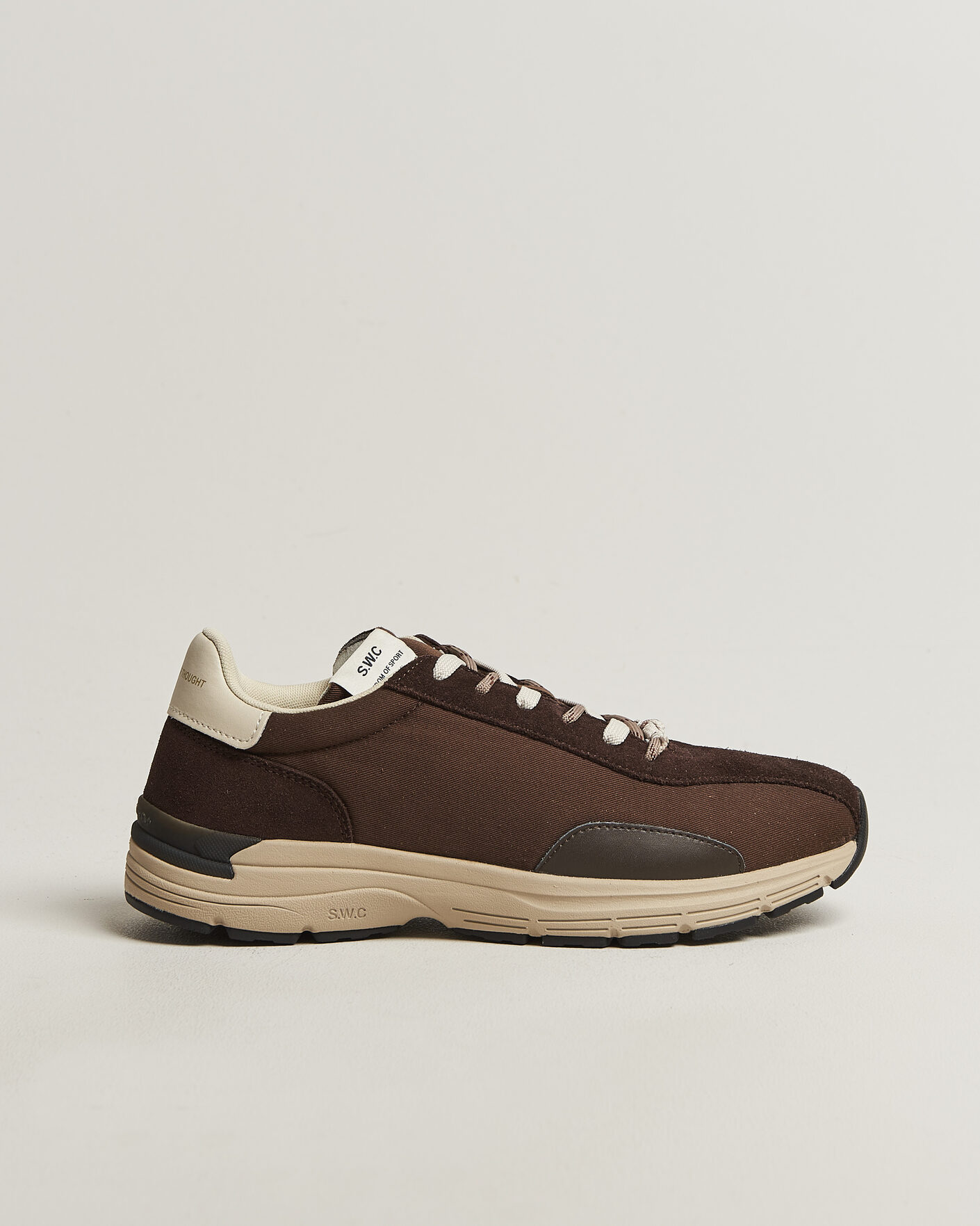 Herr | Sneakers | Stepney Workers Club | Legion Suede Twill Sneaker Dark Brown