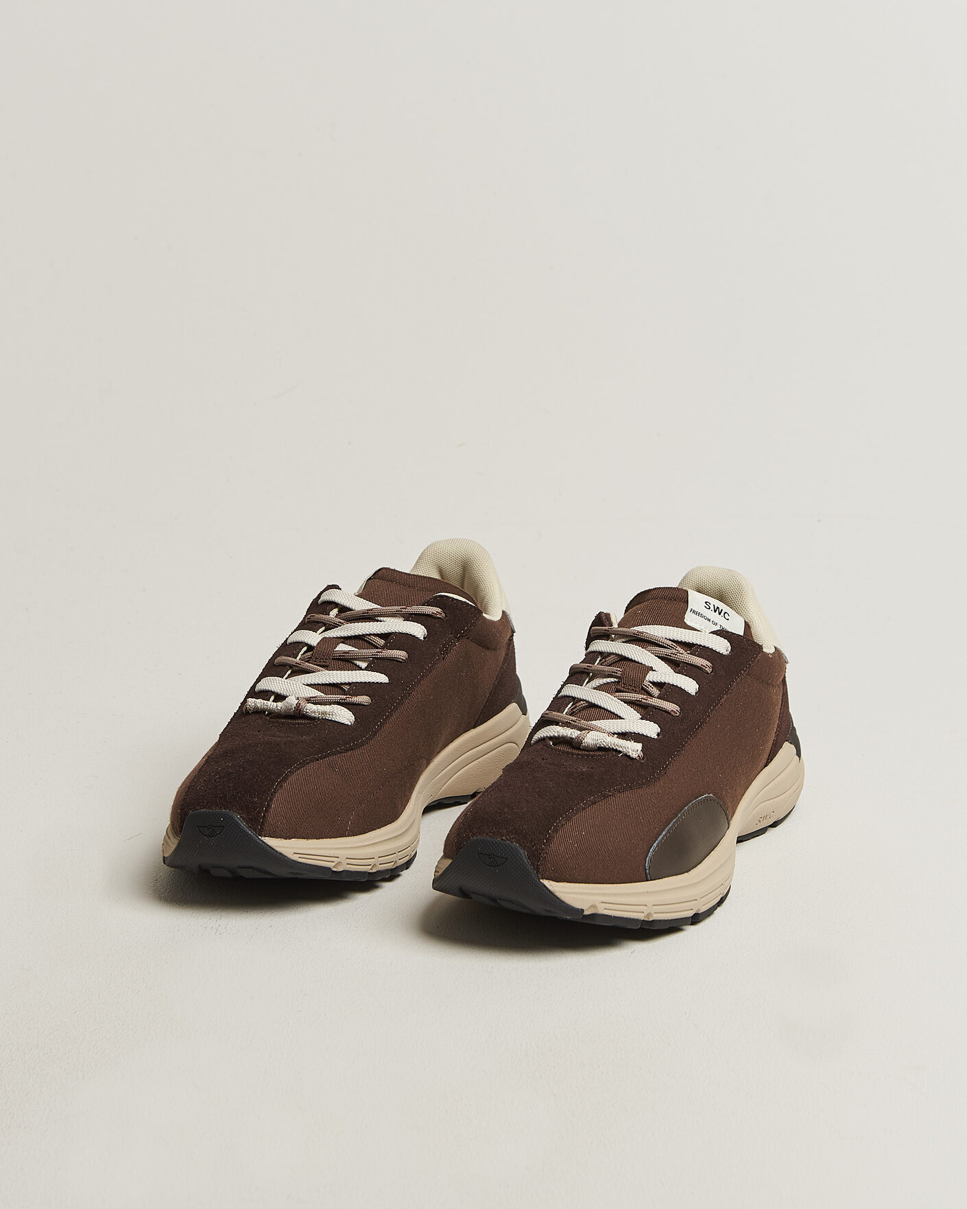 Herr | Sneakers | Stepney Workers Club | Legion Suede Twill Sneaker Dark Brown