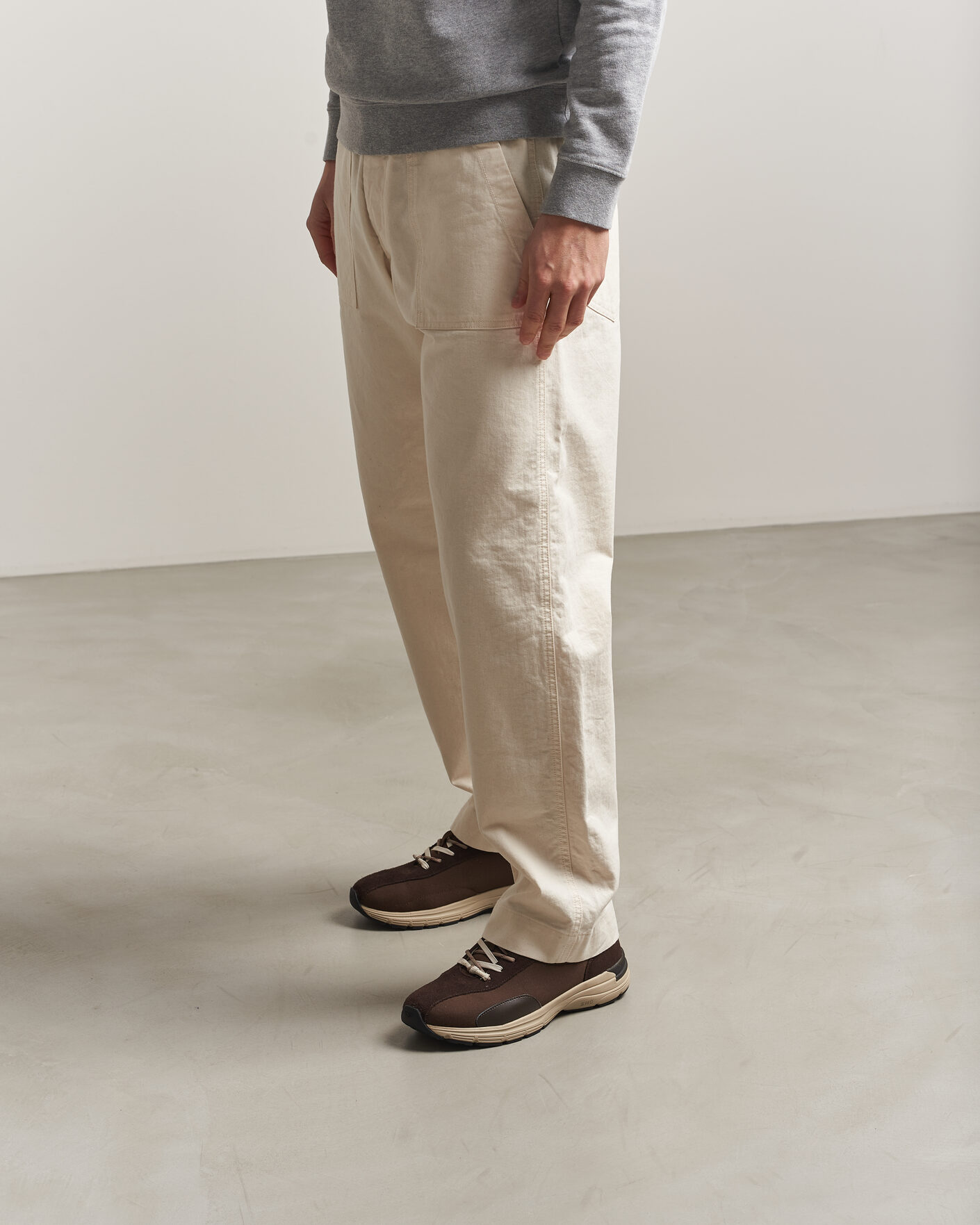 Herr | Sneakers | Stepney Workers Club | Legion Suede Twill Sneaker Dark Brown