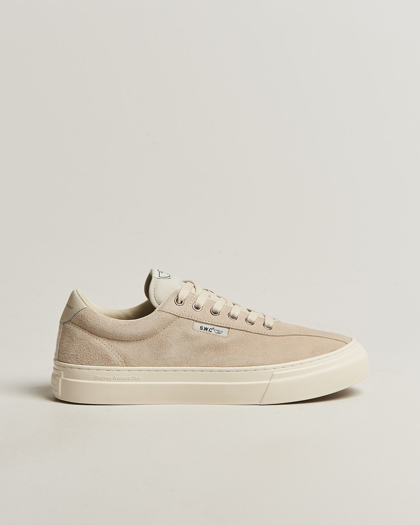Herr | Sneakers | Stepney Workers Club | Dellow 02 Cupsole Suede Sneaker Oat