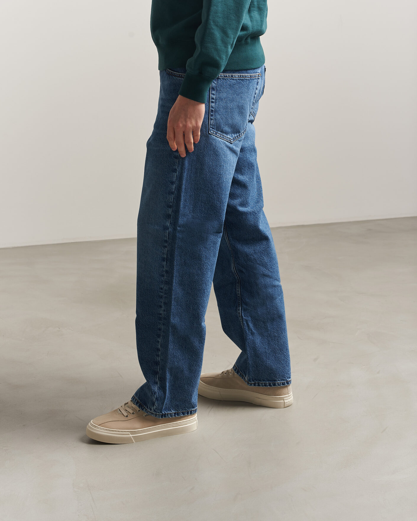 Herr | Sneakers | Stepney Workers Club | Dellow 02 Cupsole Suede Sneaker Oat