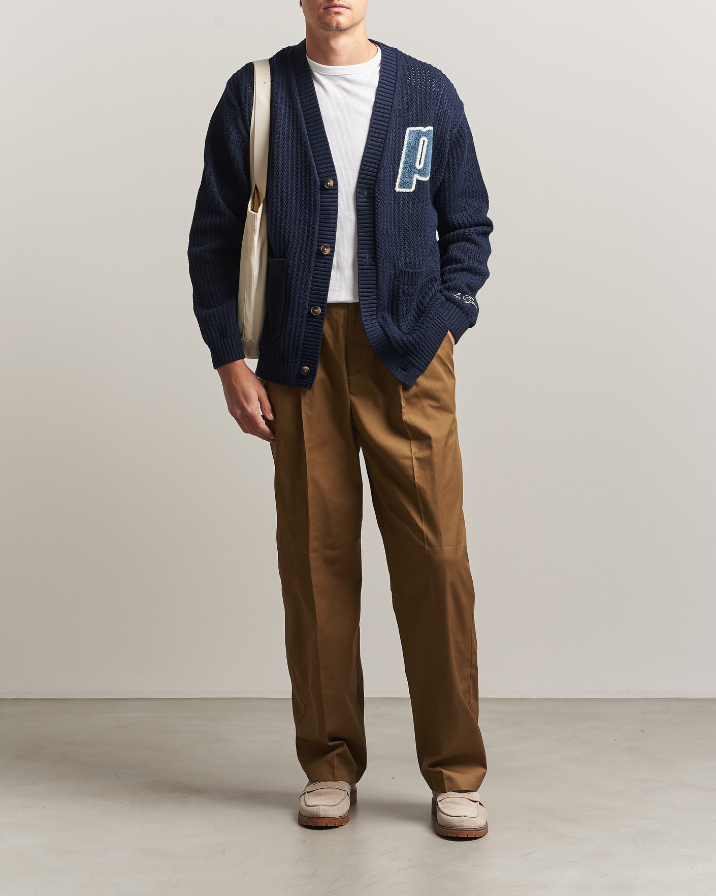 Herr | Tröjor | LES DEUX | Prince Lace Knitted Cardigan Dark Navy