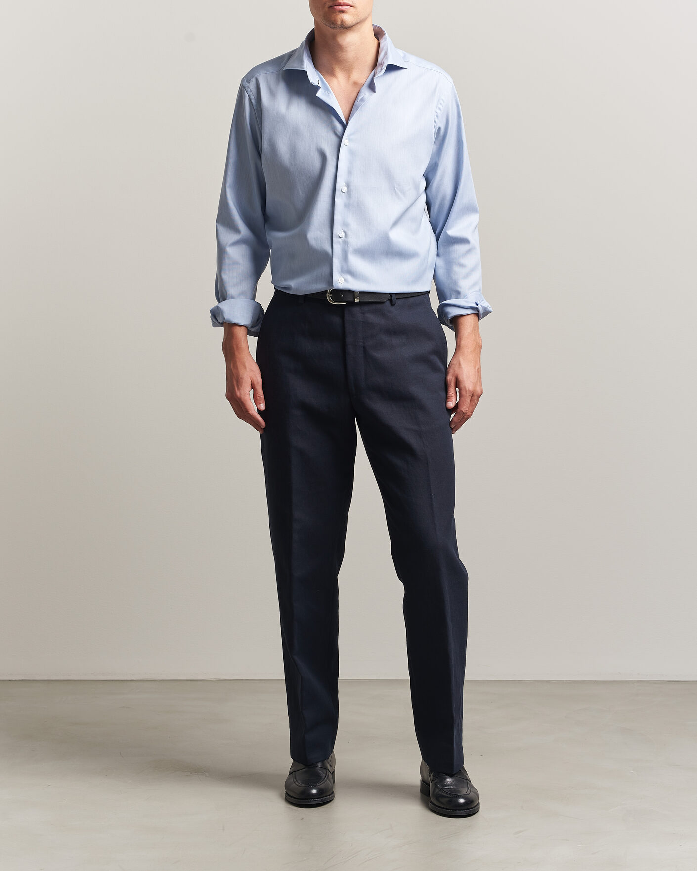 Herr | Skjortor | Eton | Casual Fit Signature Oxford Shirt Light Blue