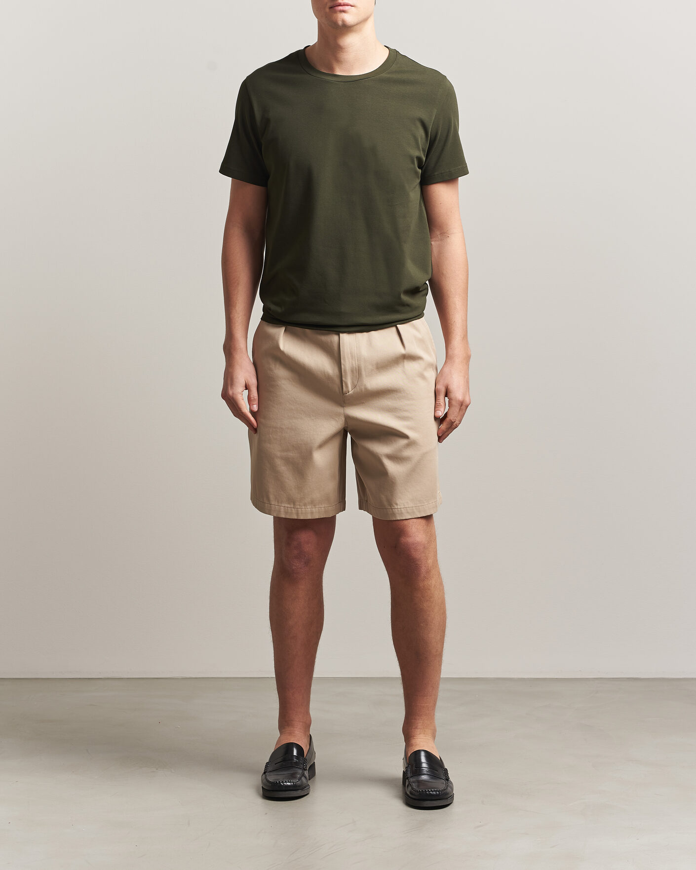 Herr | T-Shirts | Filippa K | Soft Lycra T-Shirt Midnight Olive
