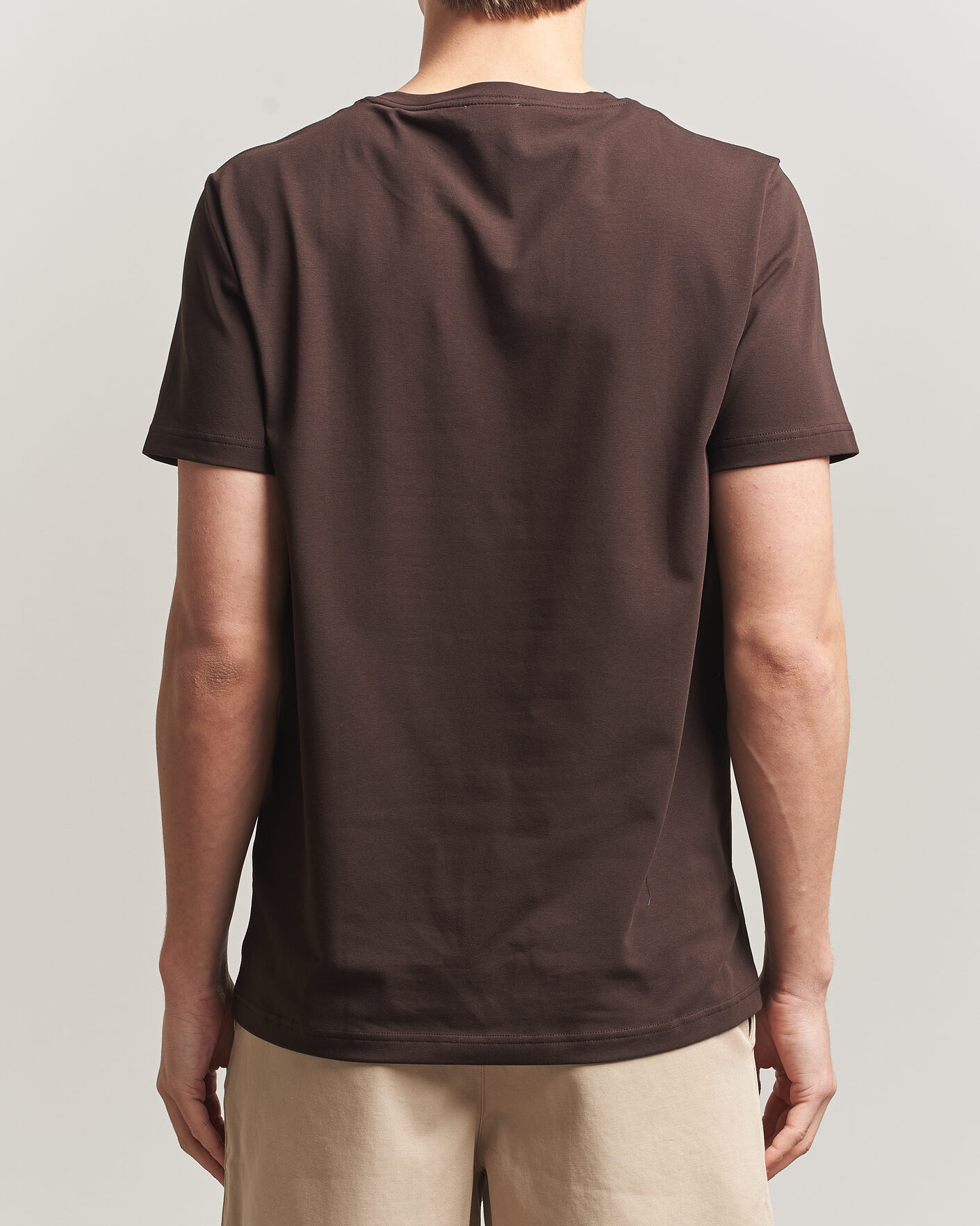 Herr | T-Shirts | Filippa K | Soft Lycra T-Shirt Dark Chocolate