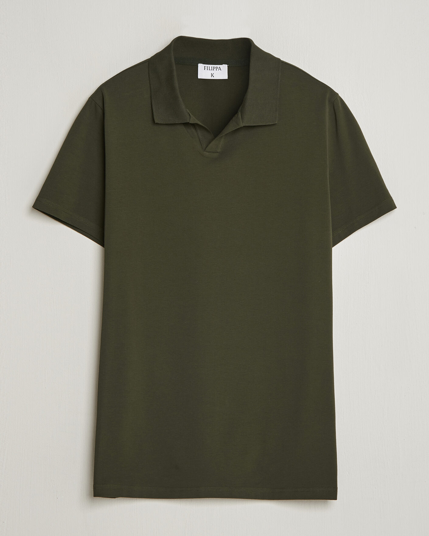 Herr | Pikéer | Filippa K | Soft Lycra Polo T-Shirt Midnight Olive