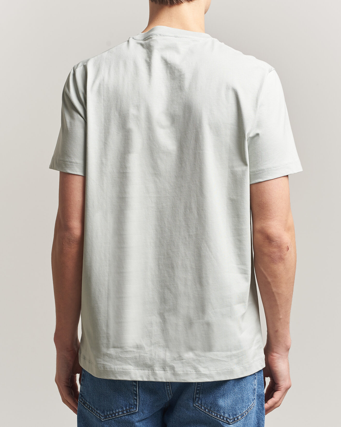 Herr | T-Shirts | Filippa K | Filip Crew Neck T-Shirt Silver Grey