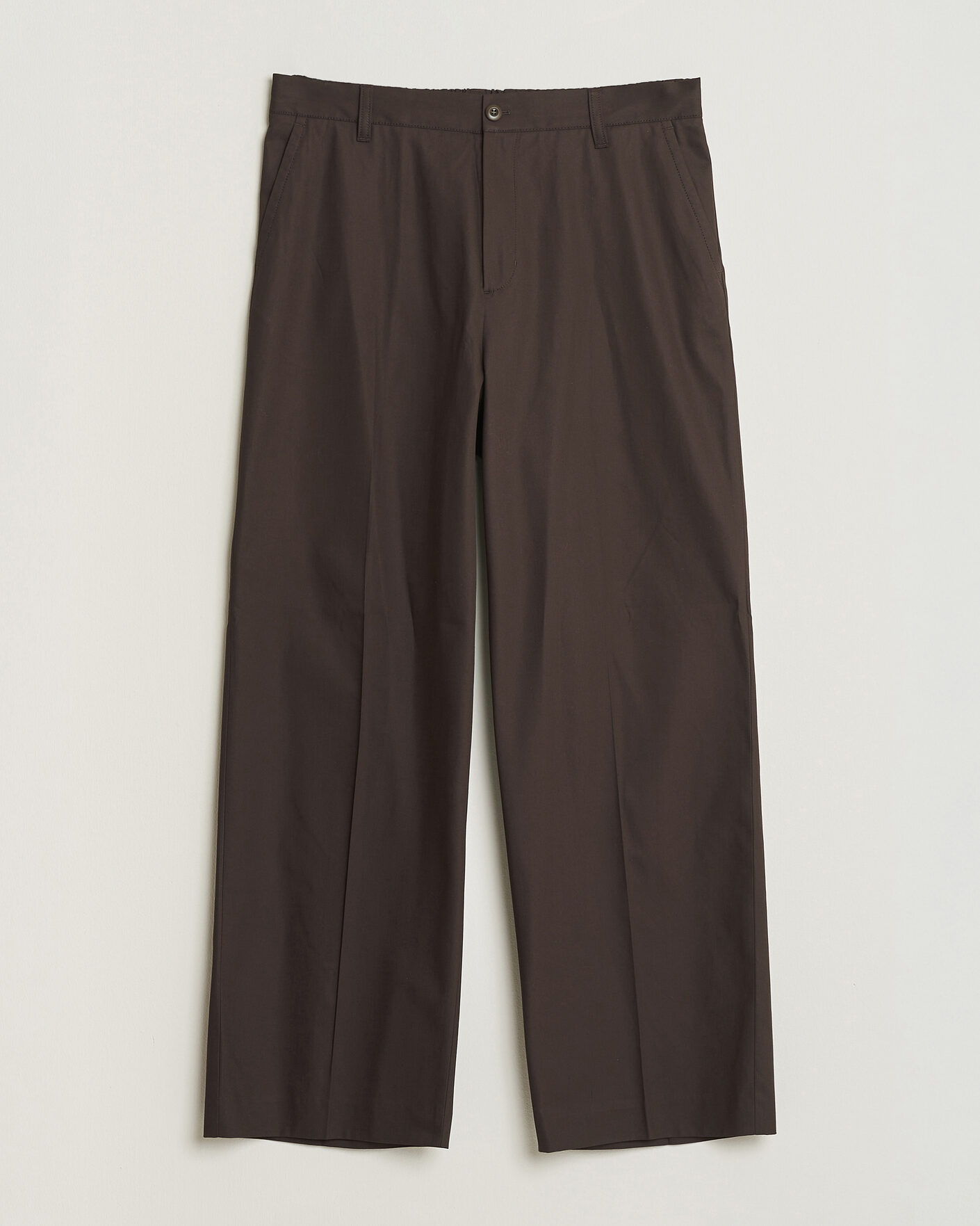 Herr | Byxor | Filippa K | Reeve Cotton Trousers Dark Chocolate