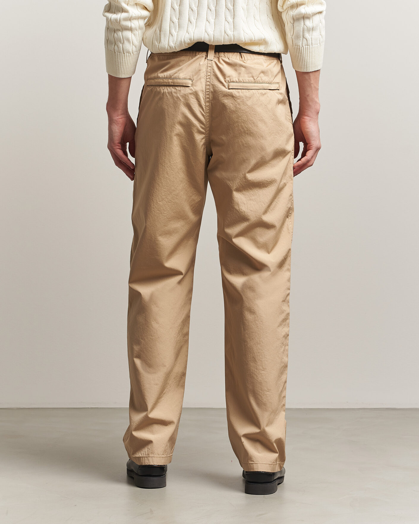 Herr | Byxor | Filippa K | Flynn Washed Cotton Drawstring Trousers Canvas Beige