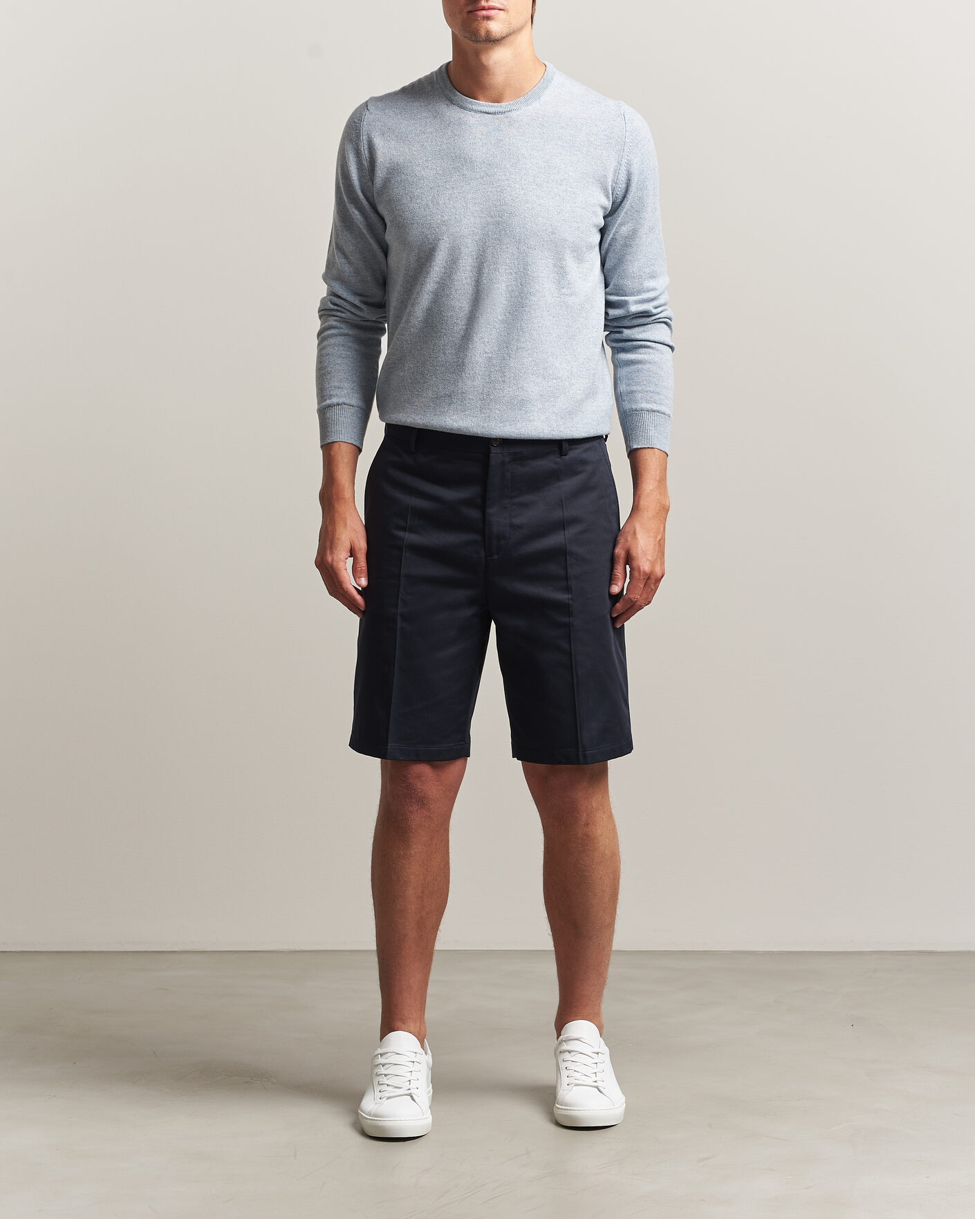 Herr | Shorts | Filippa K | Tailored Cotton Chino Shorts Navy