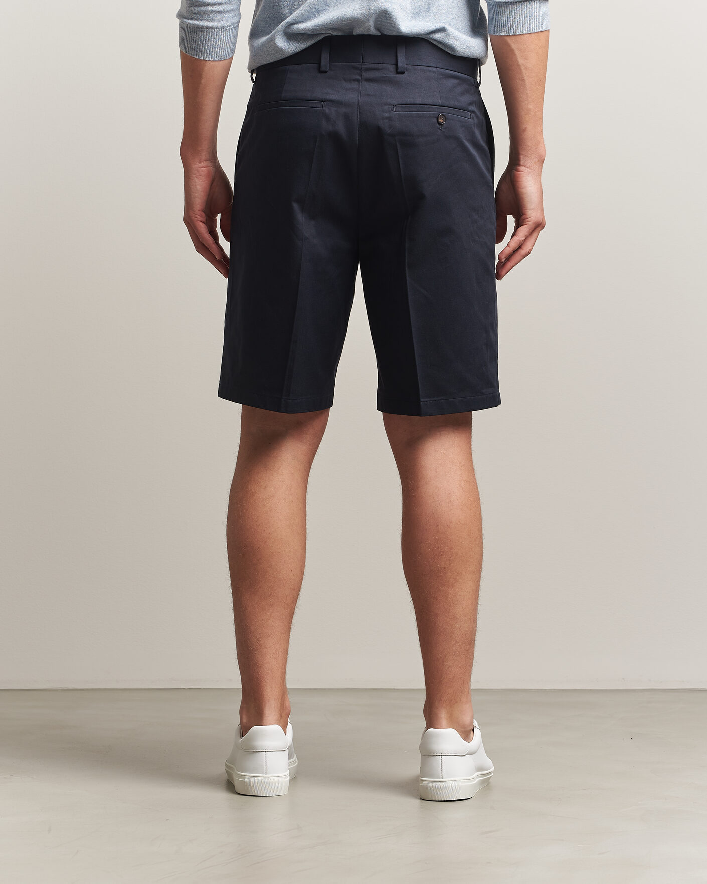 Herr | Shorts | Filippa K | Tailored Cotton Chino Shorts Navy