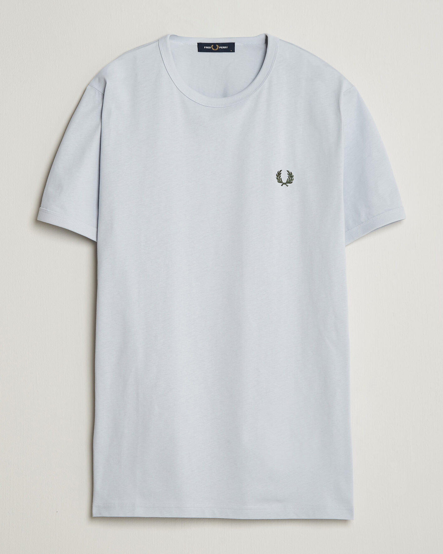 Herr | T-Shirts | Fred Perry | Ringer T-Shirt Dusky Blue