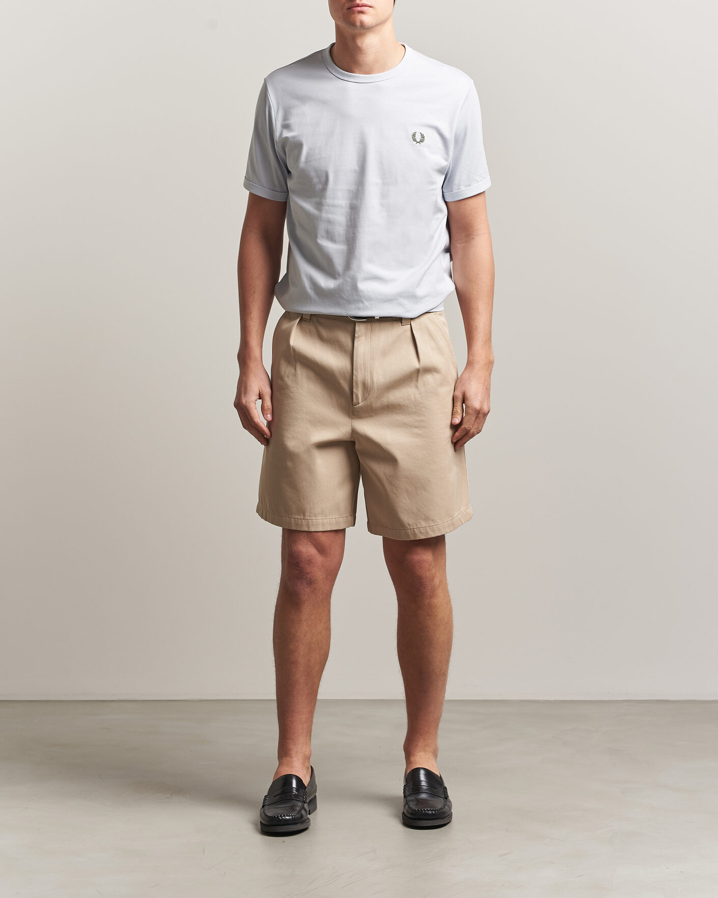 Herr | T-Shirts | Fred Perry | Ringer T-Shirt Dusky Blue