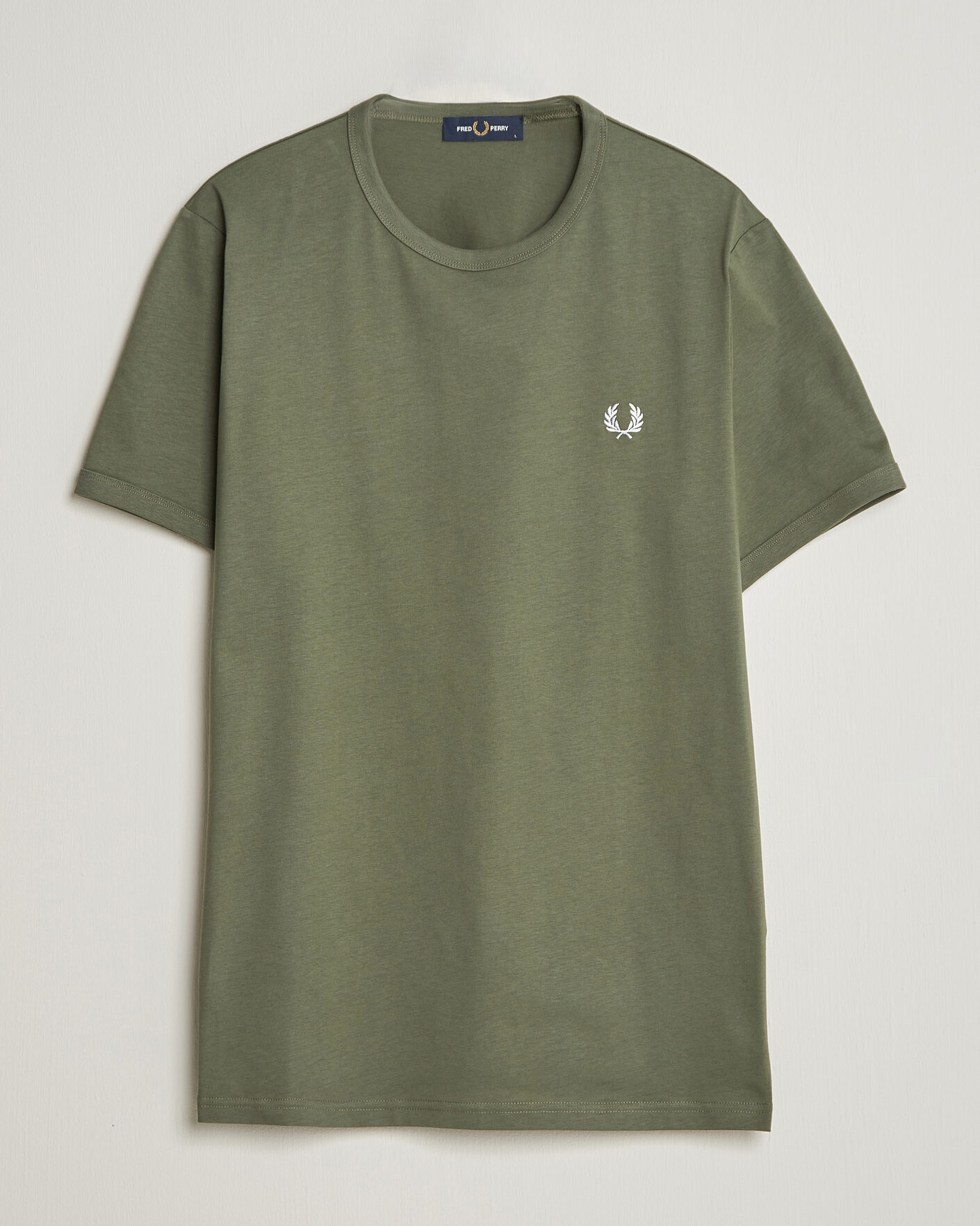 Herr | T-Shirts | Fred Perry | Ringer T-Shirt Laurel Wreath Green