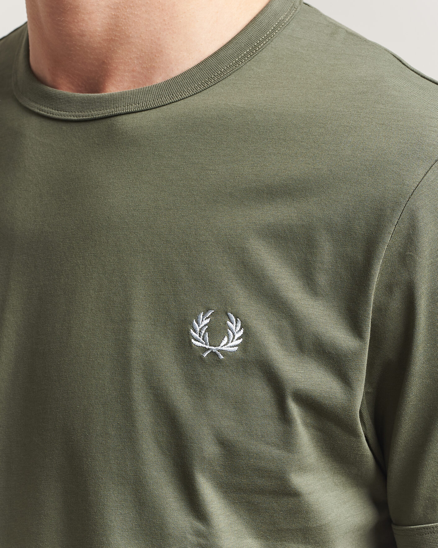 Herr | T-Shirts | Fred Perry | Ringer T-Shirt Laurel Wreath Green