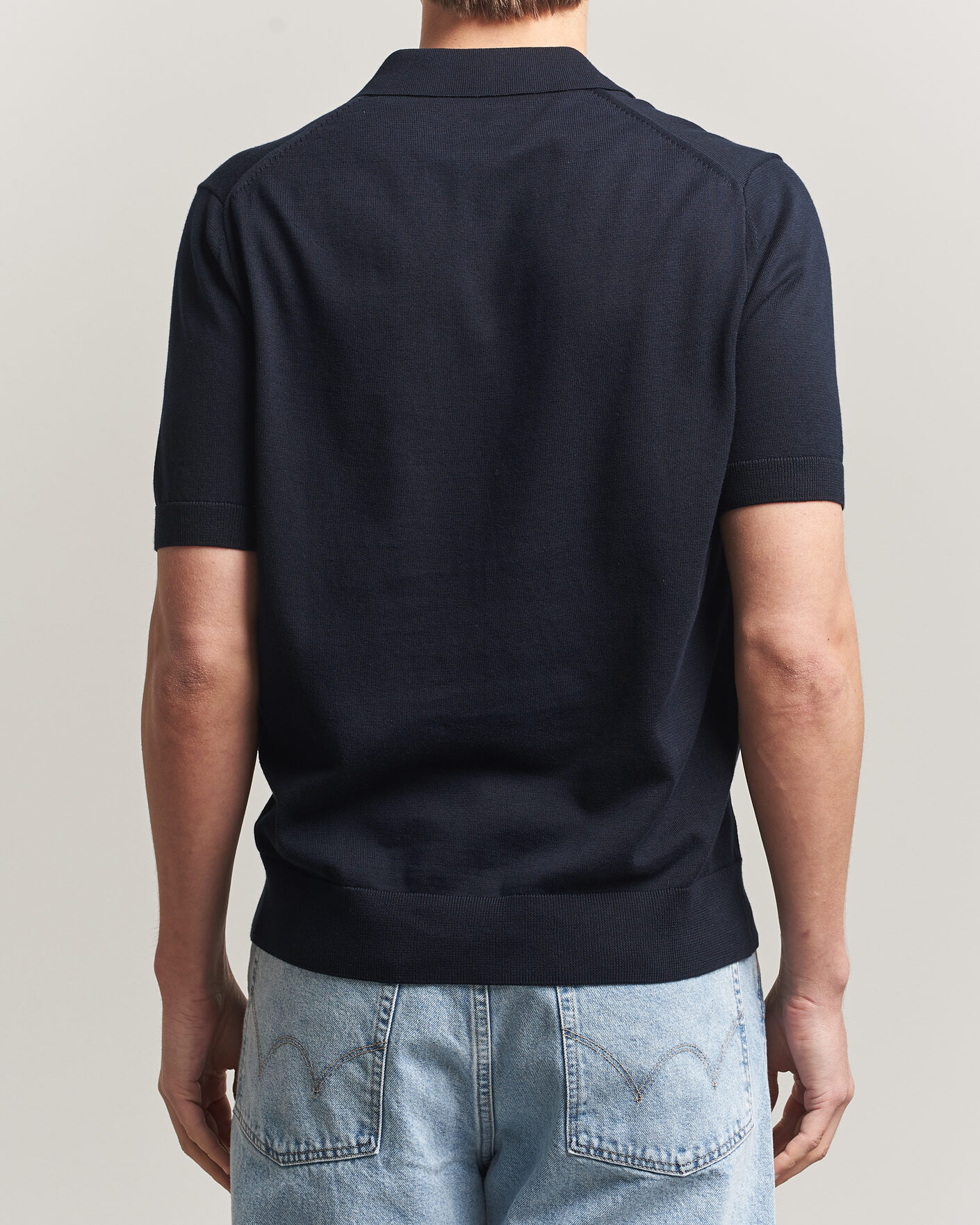 Herr | Pikéer | Fred Perry | Cotton Knitted Polo Navy
