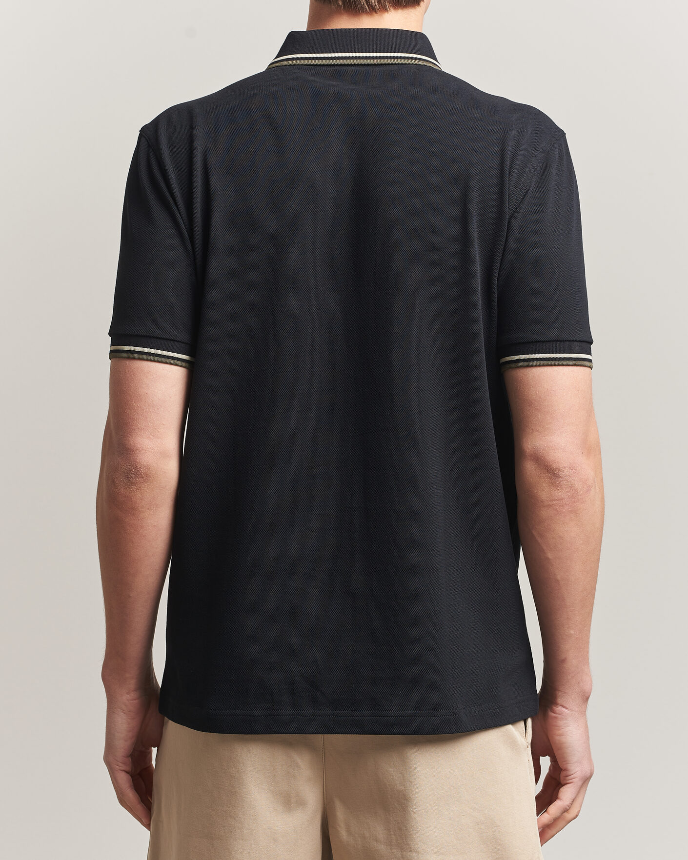 Herr | Pikéer | Fred Perry | Twin Tipped Polo Shirt Black
