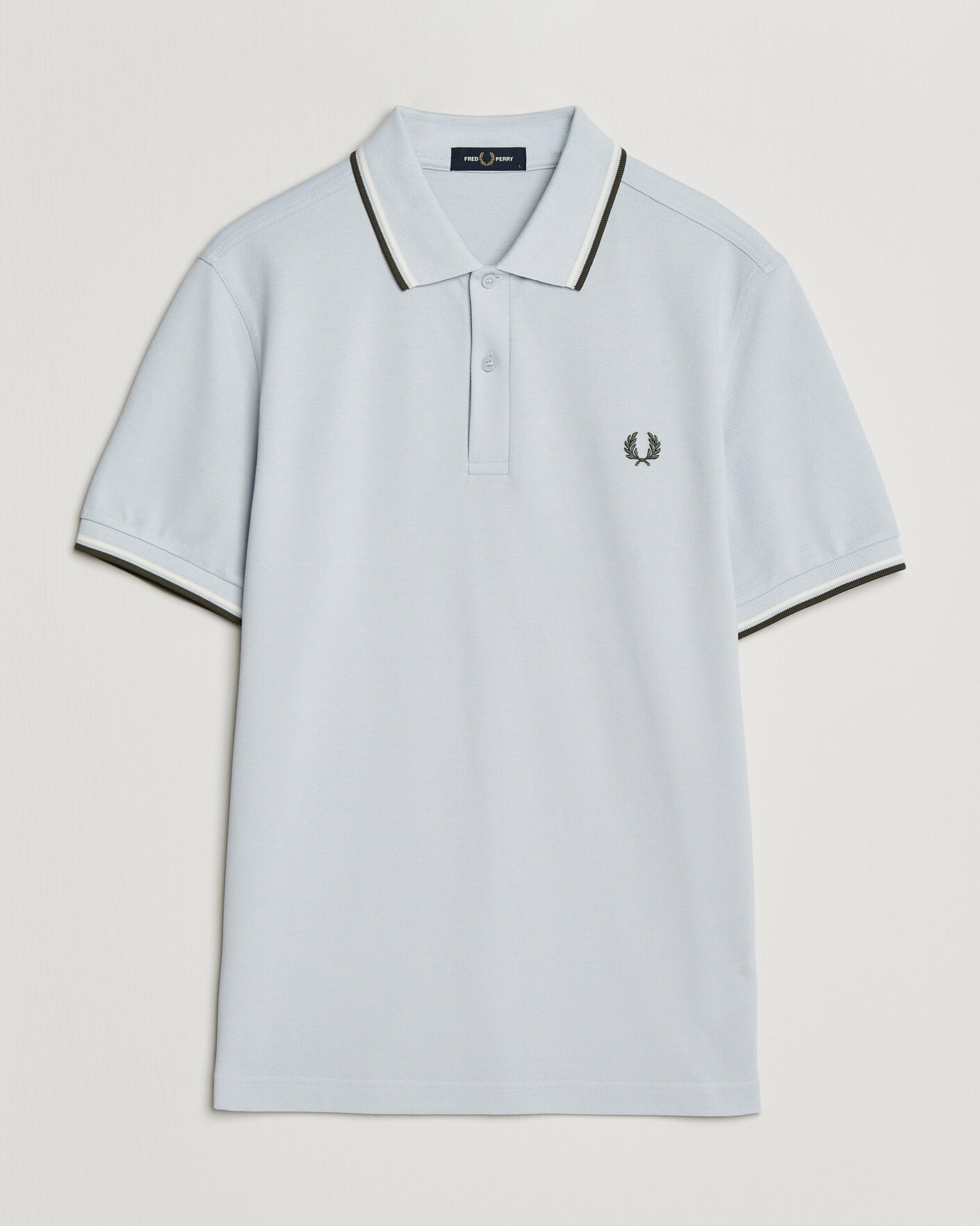 Herr | Pikéer | Fred Perry | Twin Tipped Polo Shirt Dusky Blue