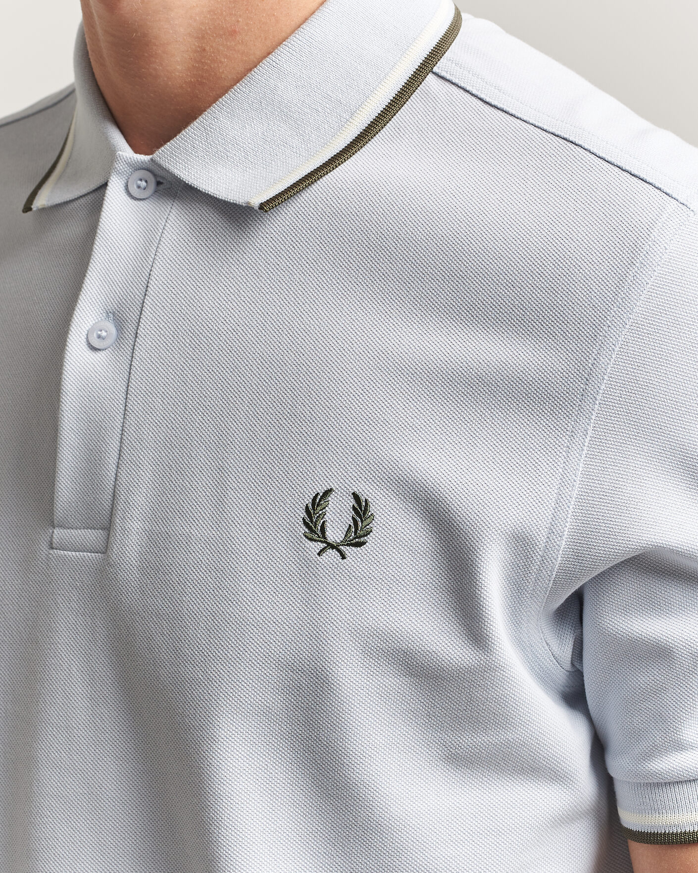 Herr | Pikéer | Fred Perry | Twin Tipped Polo Shirt Dusky Blue