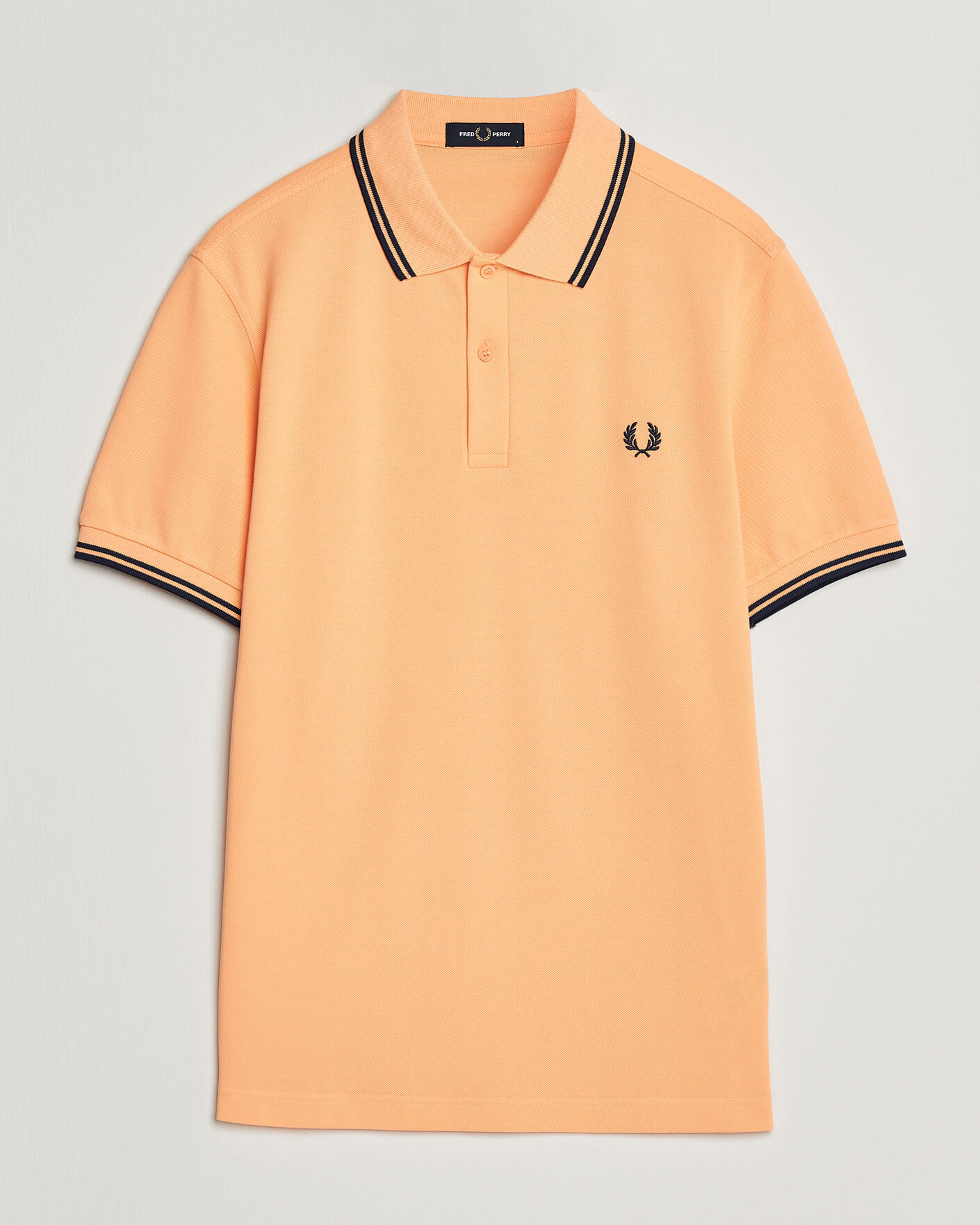Herr | Pikéer | Fred Perry | Twin Tipped Polo Shirt Peach