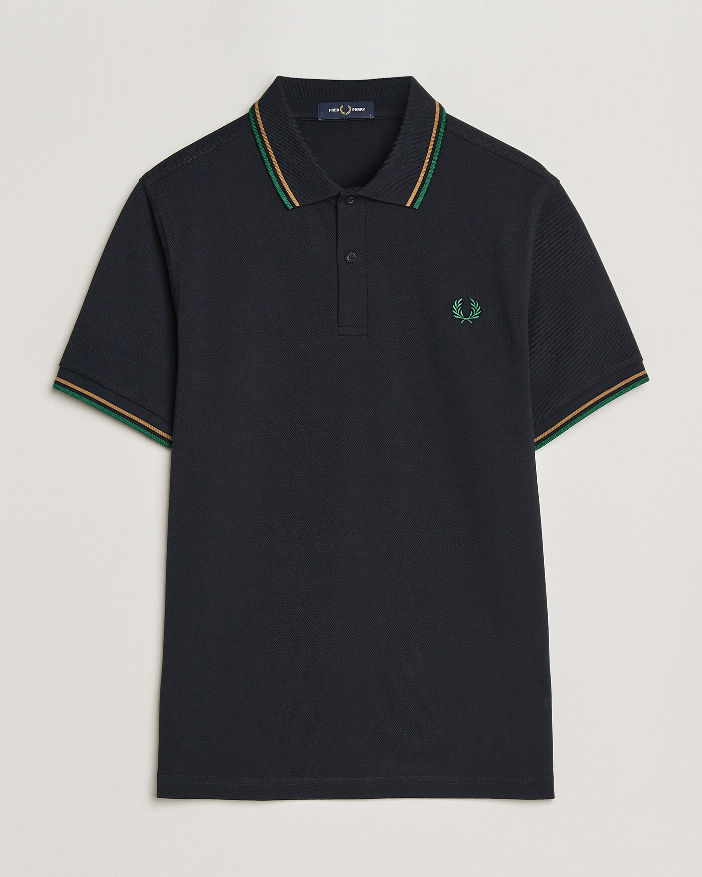 Herr | Pikéer | Fred Perry | Twin Tipped Polo Shirt Navy