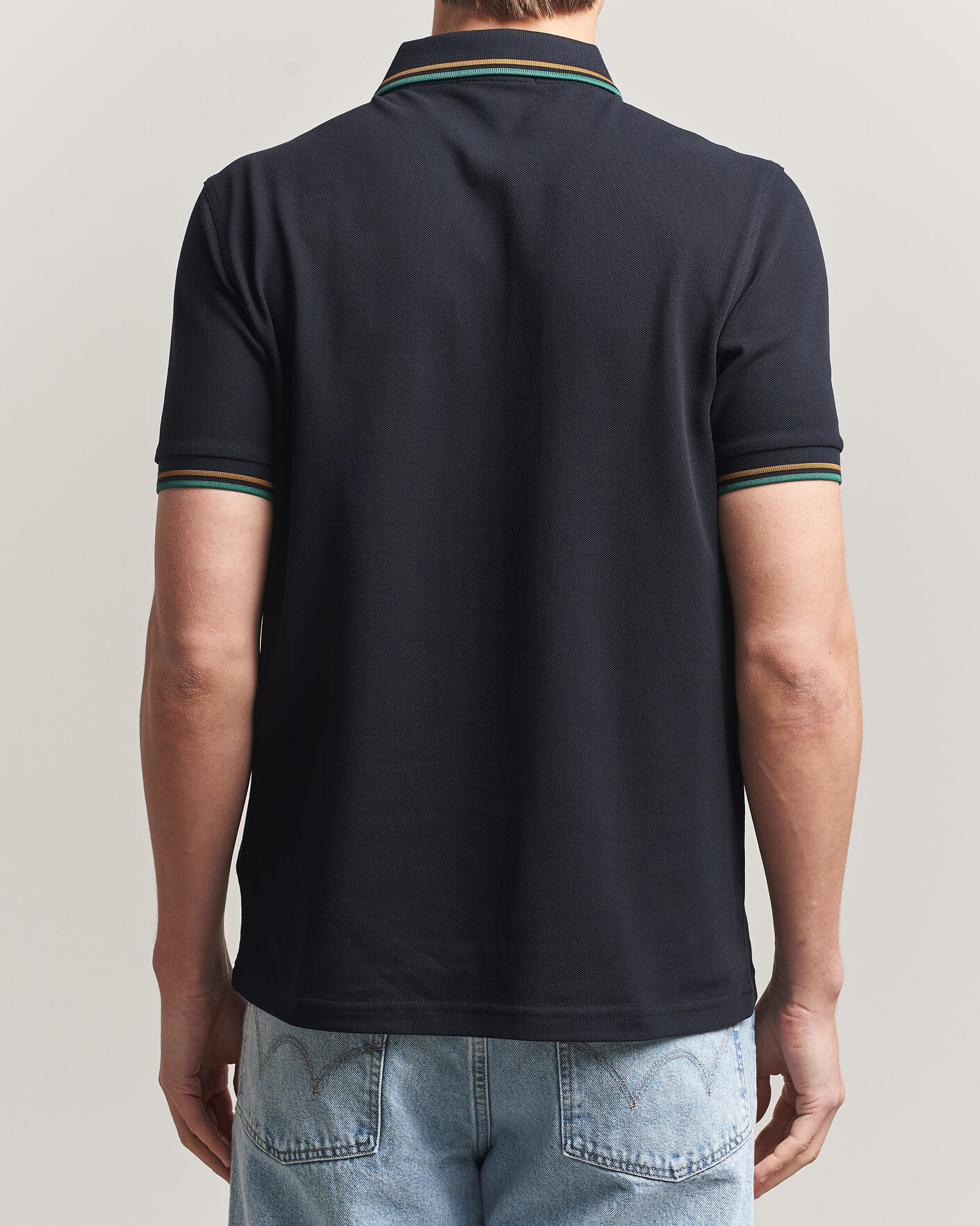 Herr | Pikéer | Fred Perry | Twin Tipped Polo Shirt Navy