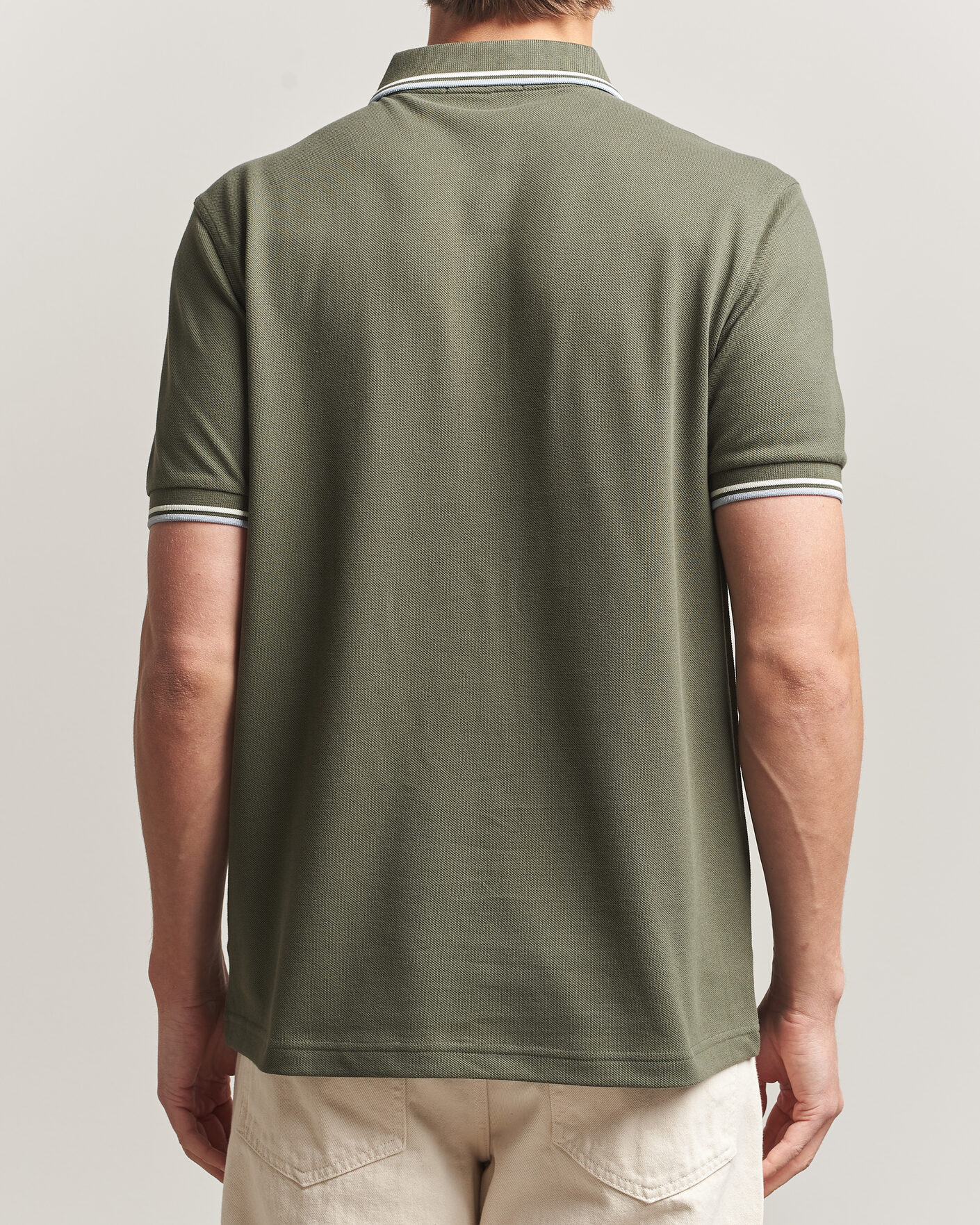 Herr | Pikéer | Fred Perry | Twin Tipped Polo Shirt Laurel Wreath Green