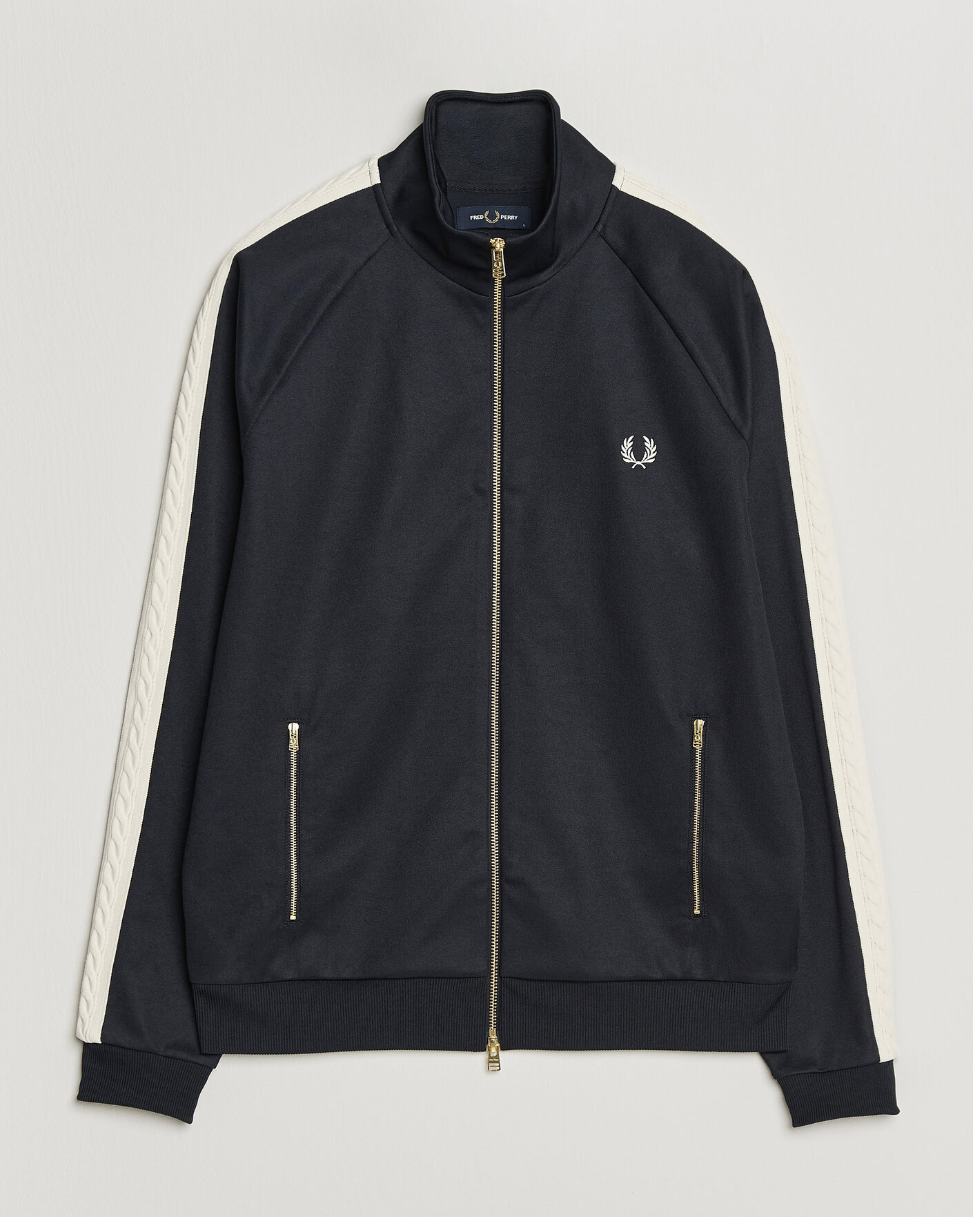 Herr | Tröjor | Fred Perry | Cable Taped Track Jacket Navy