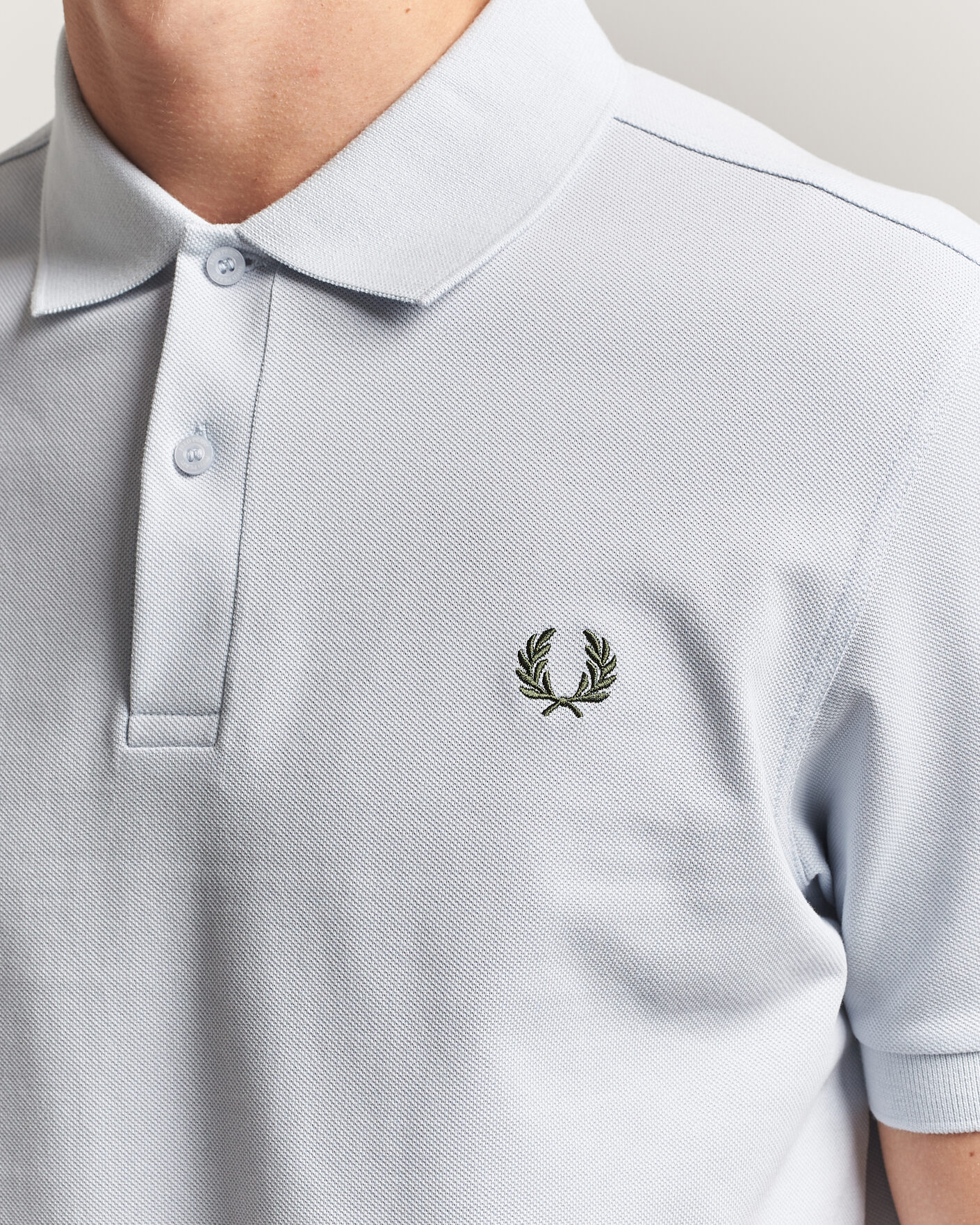 Herr | Pikéer | Fred Perry | Plain Polo Shirt Dusty Blue