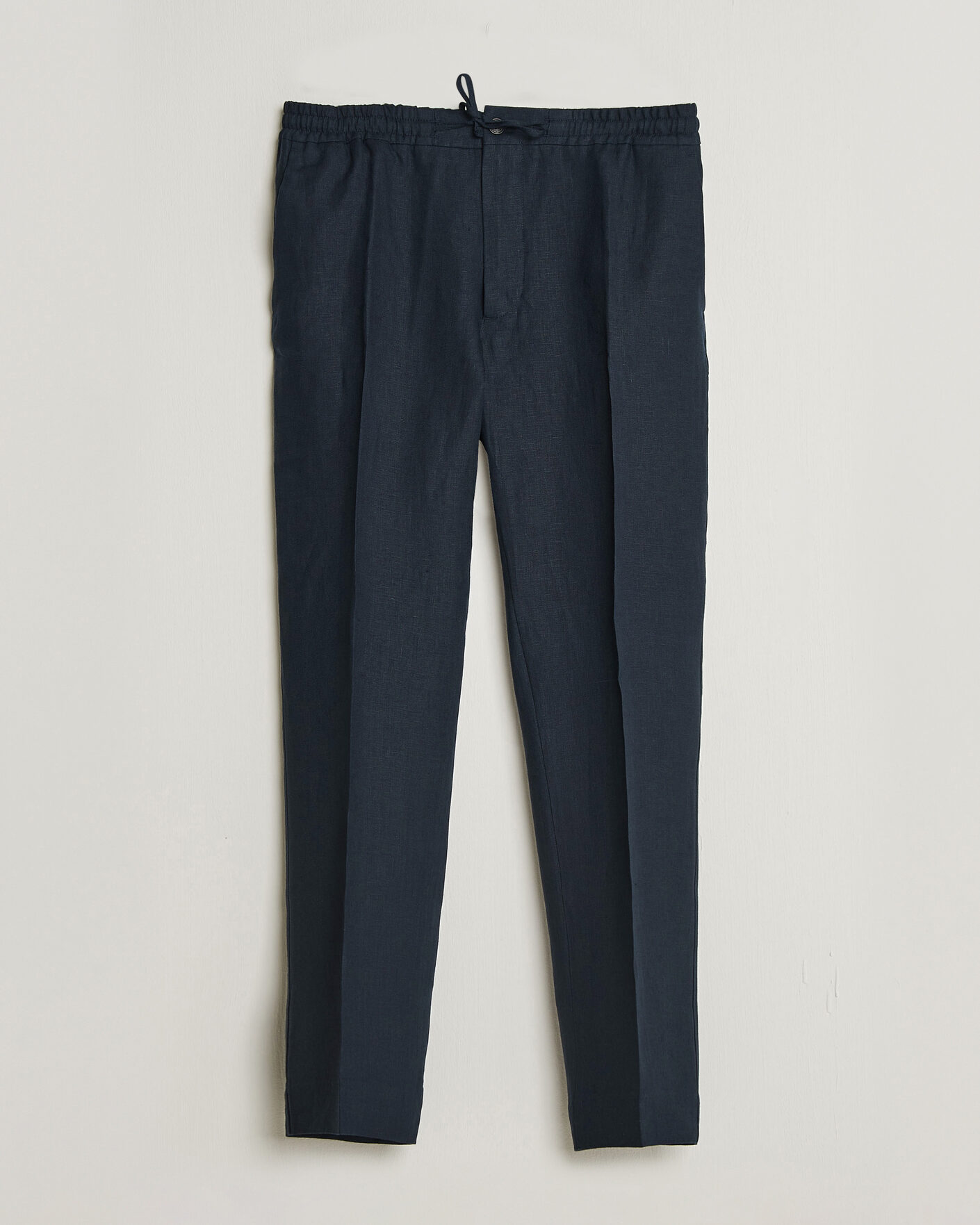 Herr | Byxor | J.Lindeberg | Soren Drape Linen Pants Navy