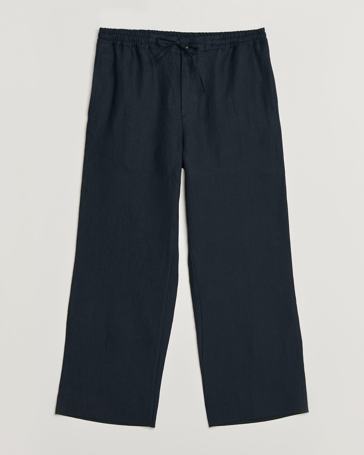 Herr | Byxor | J.Lindeberg | Noah Drape Linen Pants Navy
