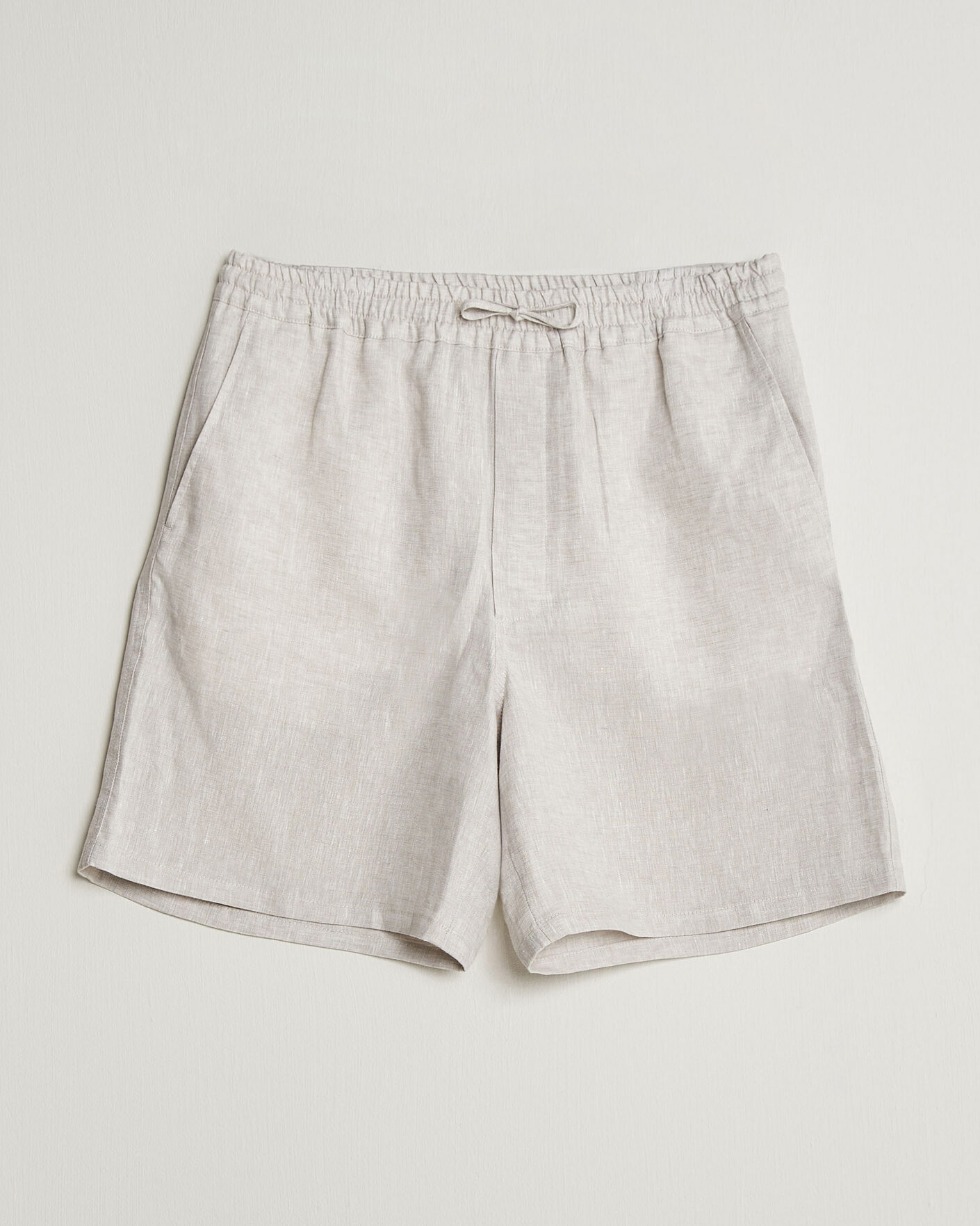 Herr | Shorts | J.Lindeberg | Joff Linen Drawstring Shorts Moonbeam