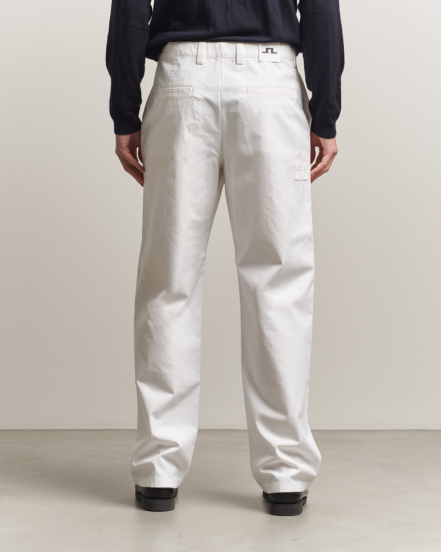 Herr | Byxor | J.Lindeberg | Devyn Cotton Twill Pants White