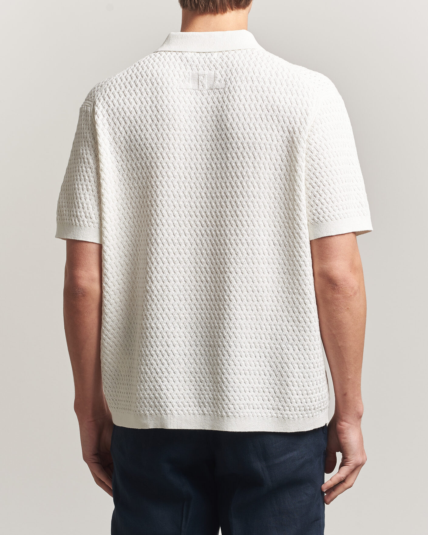 Herr | Pikéer | J.Lindeberg | Jacques Structured Knitted Polo Tofu