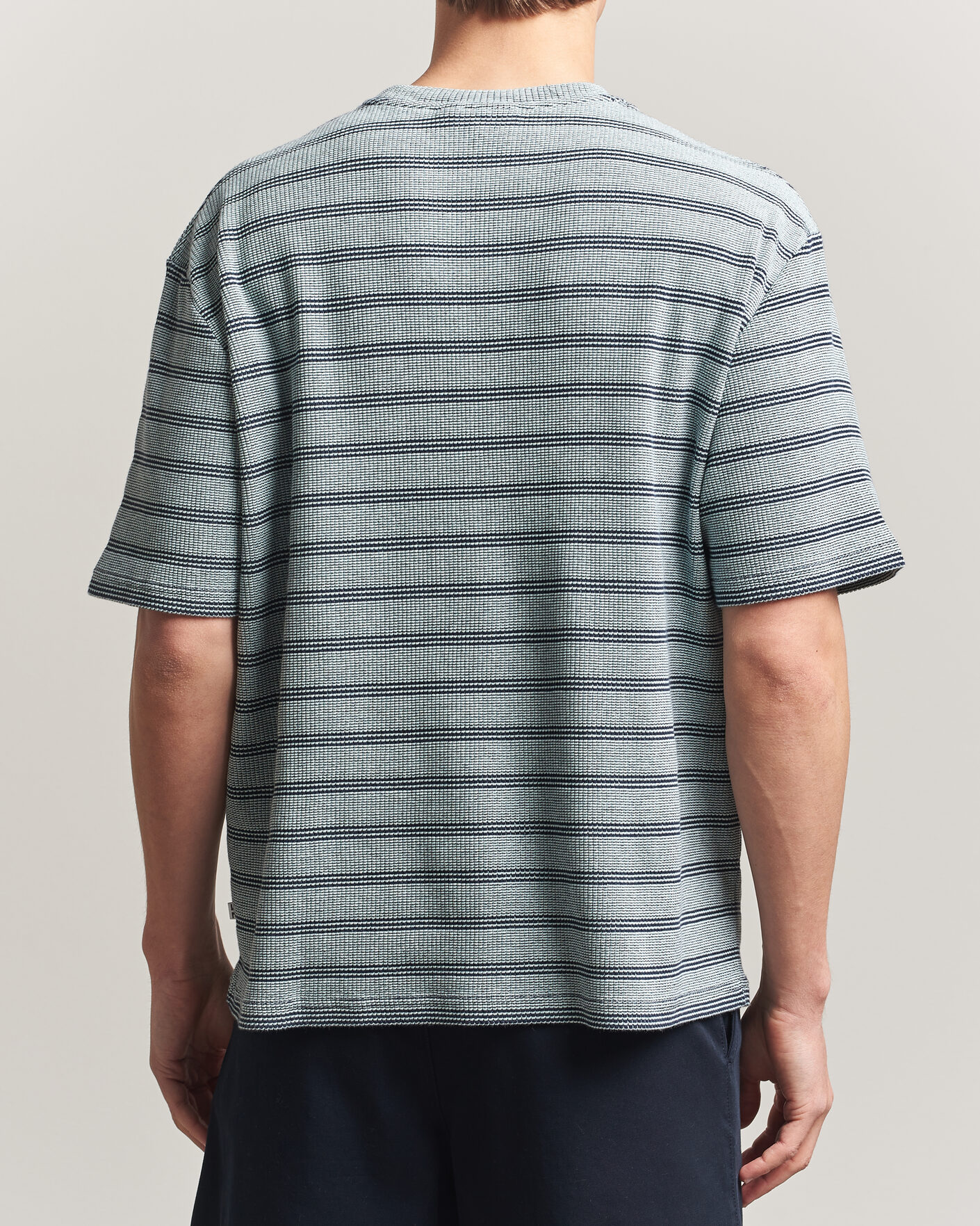 Herr | T-Shirts | J.Lindeberg | Jose Jacquard T-Shirt Estate Blue