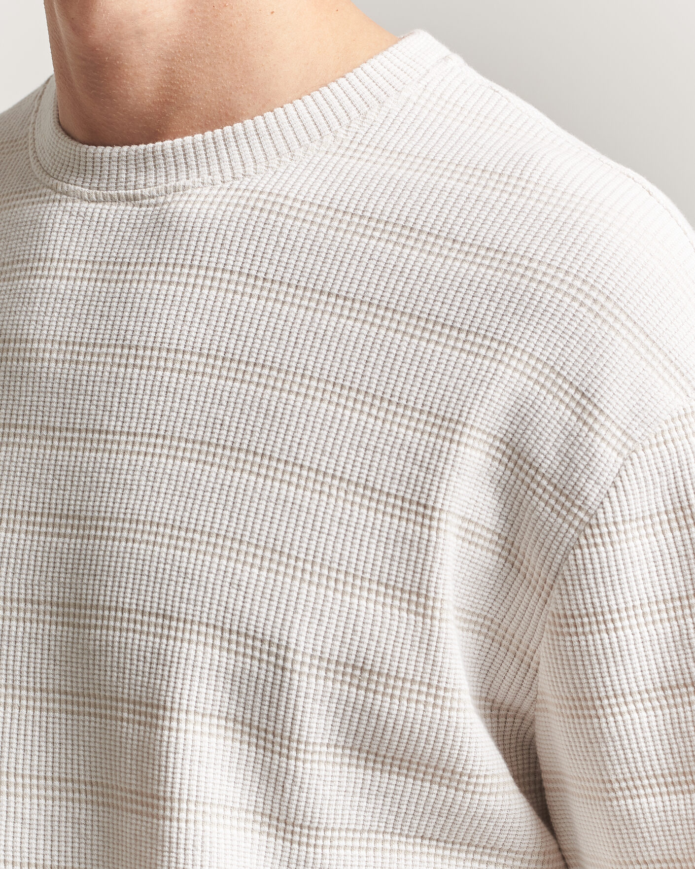 Herr | T-Shirts | J.Lindeberg | Jose Jacquard T-Shirt Moonbeam