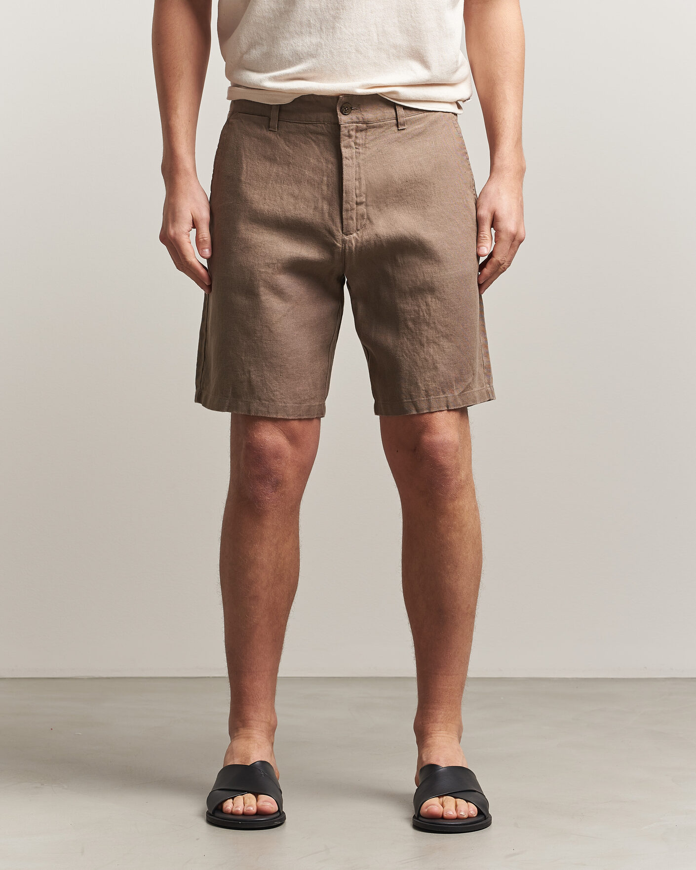Herr | Shorts | NN07 | Aden Linen Shorts Clay Mirage