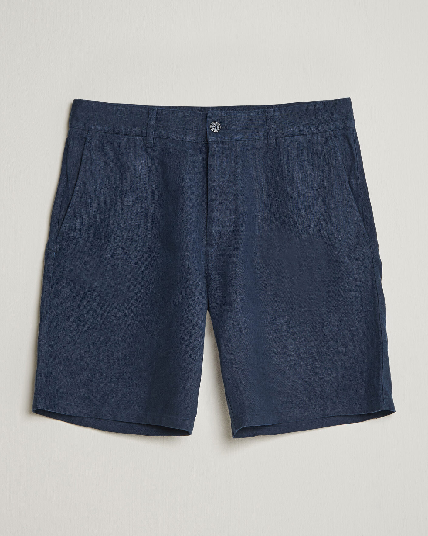 Herr | Shorts | NN07 | Aden Linen Shorts Navy Blue