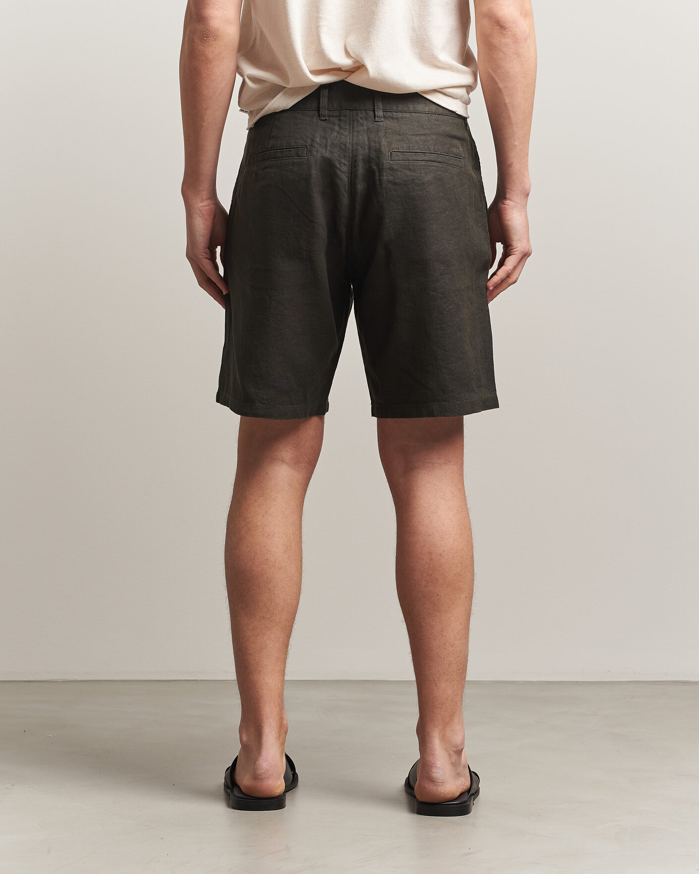 Herr | Shorts | NN07 | Aden Linen Shorts Dark Army