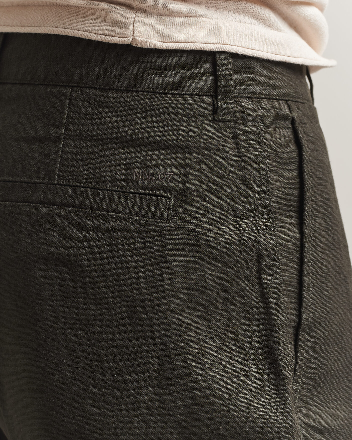 Herr | Shorts | NN07 | Aden Linen Shorts Dark Army