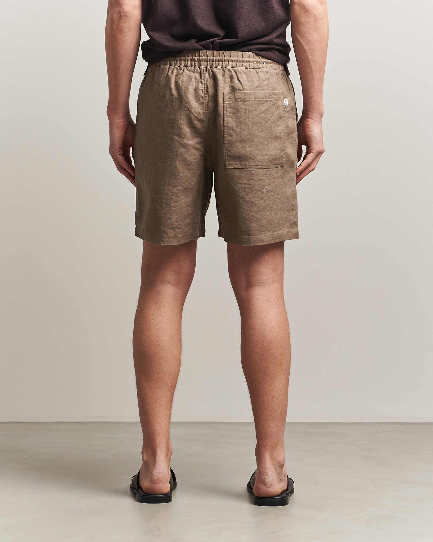 Herr | Shorts | NN07 | Gregor Linen Drawstring Shorts Clay Mirage