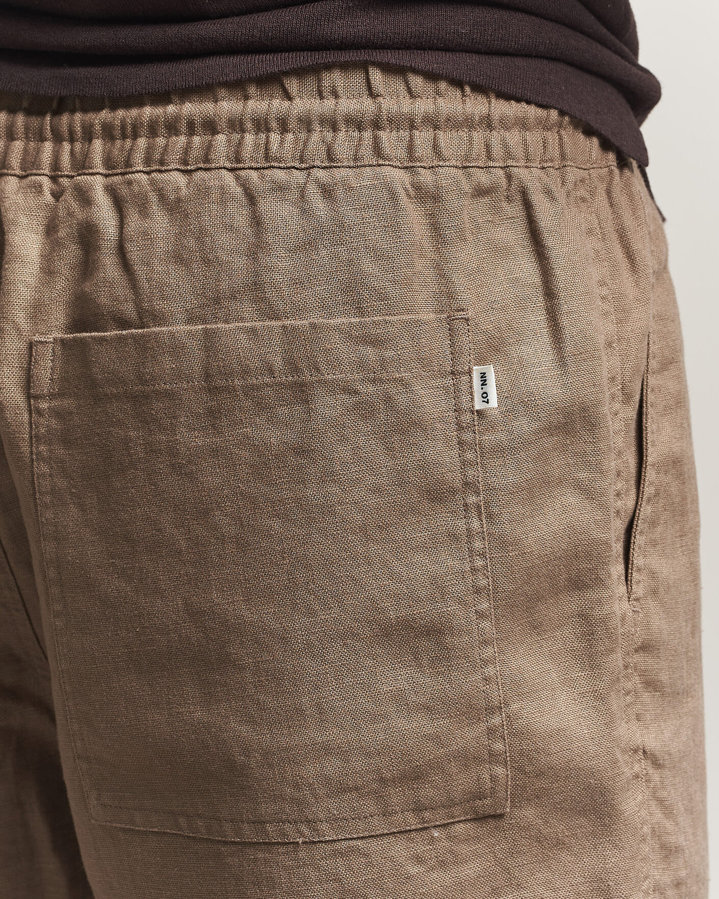 Herr | Shorts | NN07 | Gregor Linen Drawstring Shorts Clay Mirage