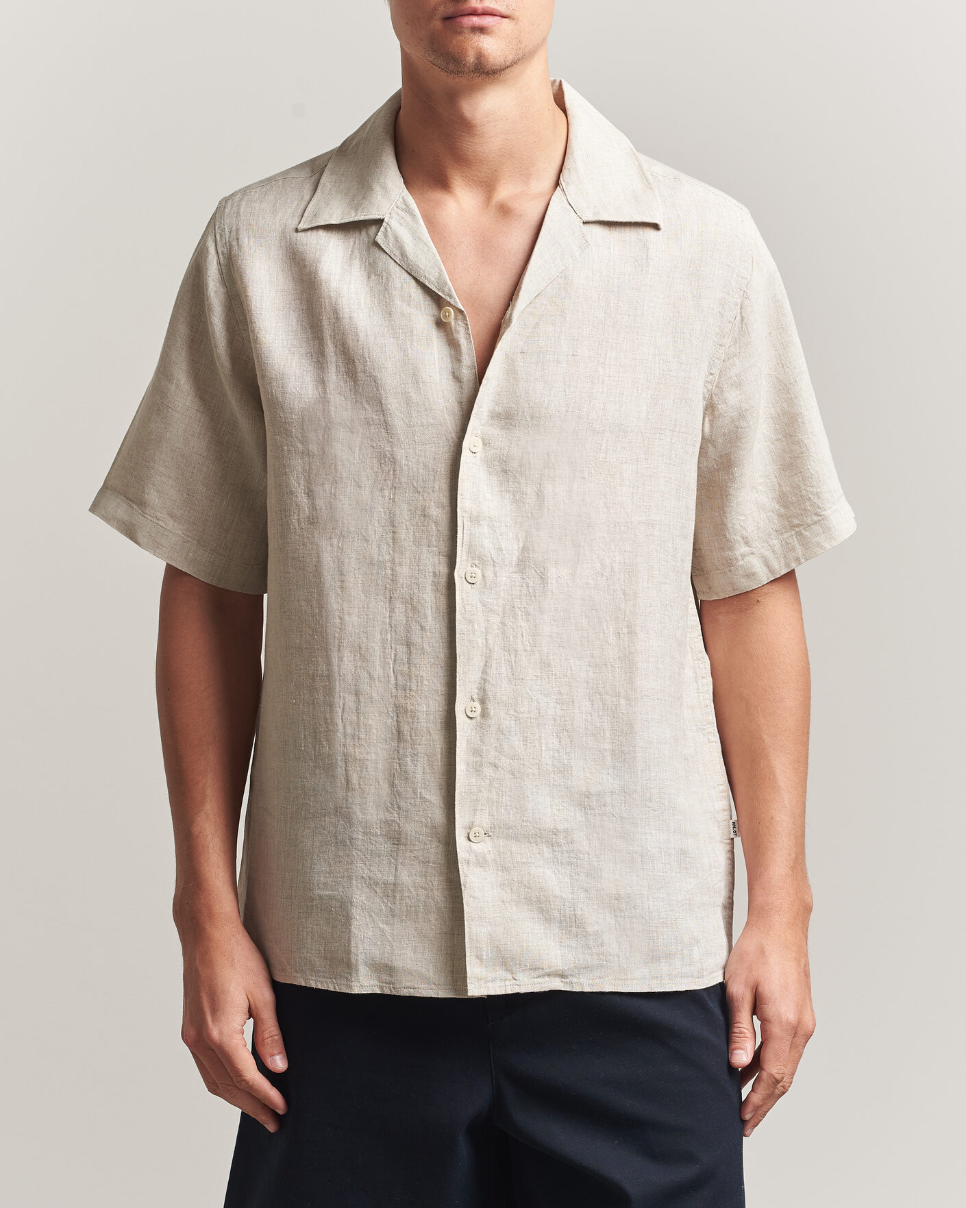 Herr | Skjortor | NN07 | Julio Linen Resort Shirt Oat