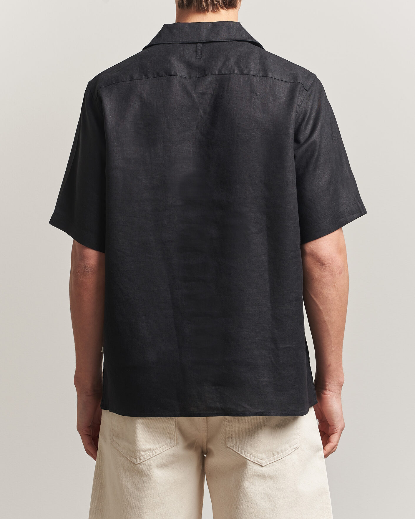 Herr | Skjortor | NN07 | Julio Linen Resort Shirt Black
